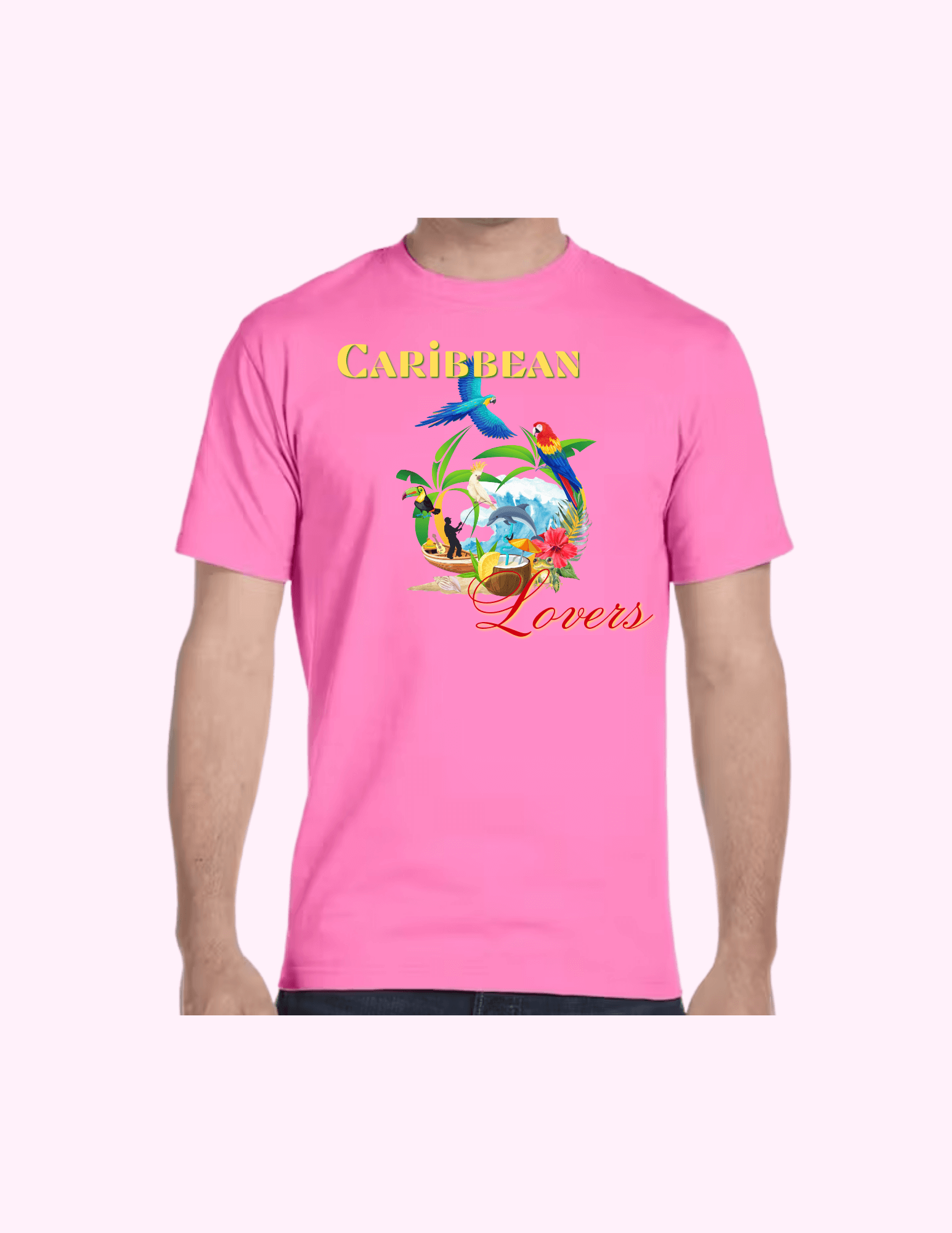 Caribbean Lovers - Adult T-Shirt featuring unique artwork, perfect for personal style and expression.
