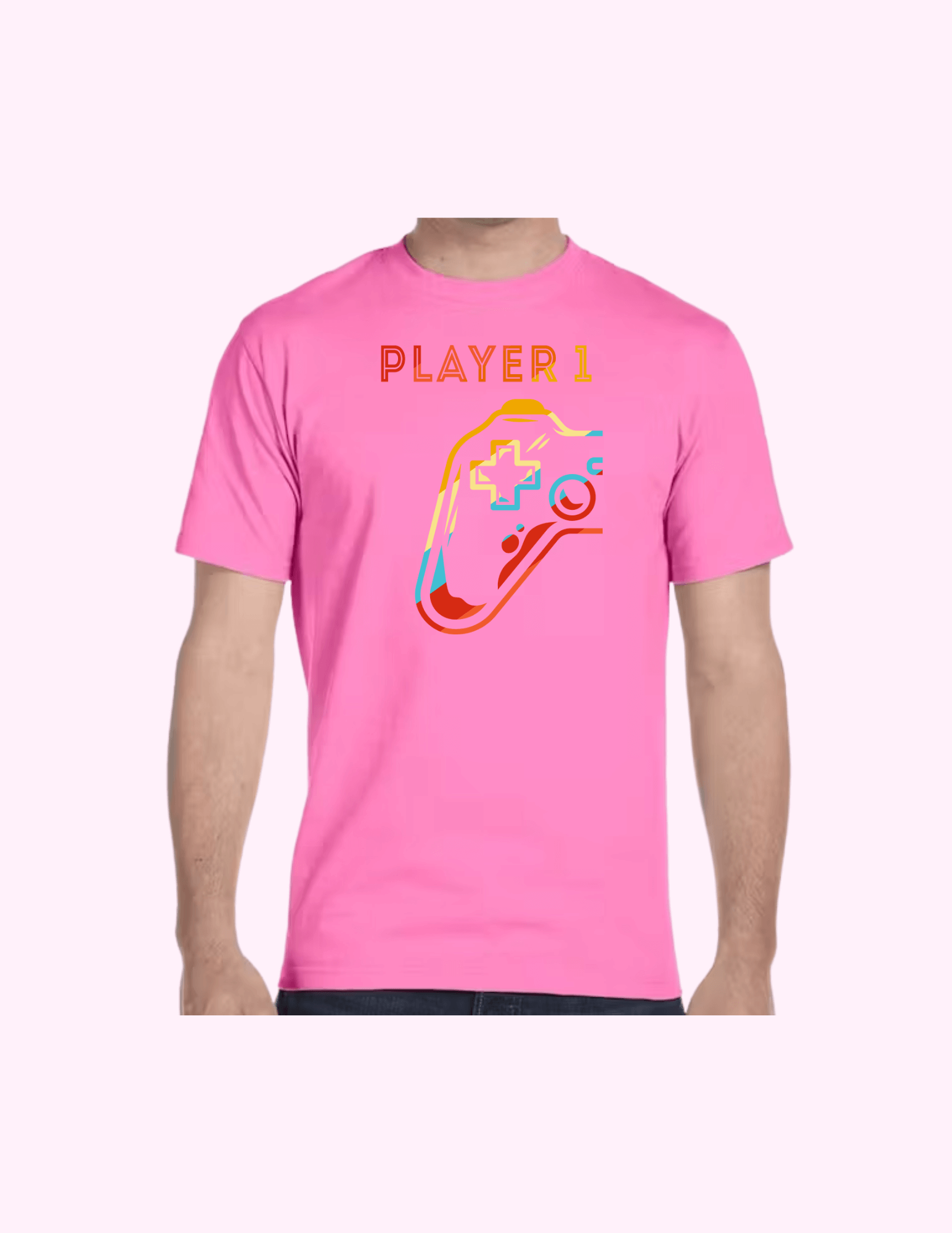 Player 1 - Adult T-Shirt featuring unique artwork, perfect for personal style and expression.
