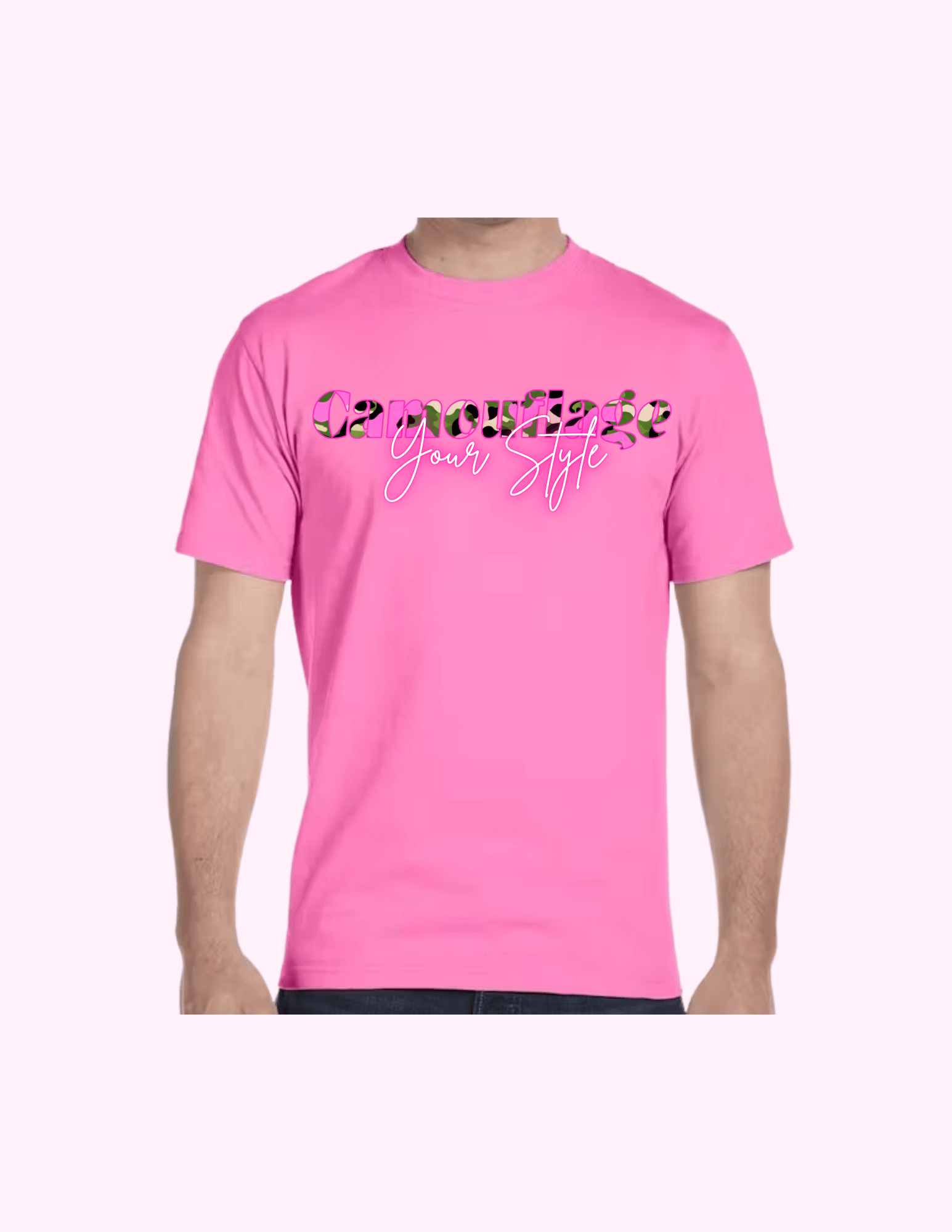 Camouflage Your Style - Adult T-Shirt featuring unique artwork, perfect for personal style and expression.