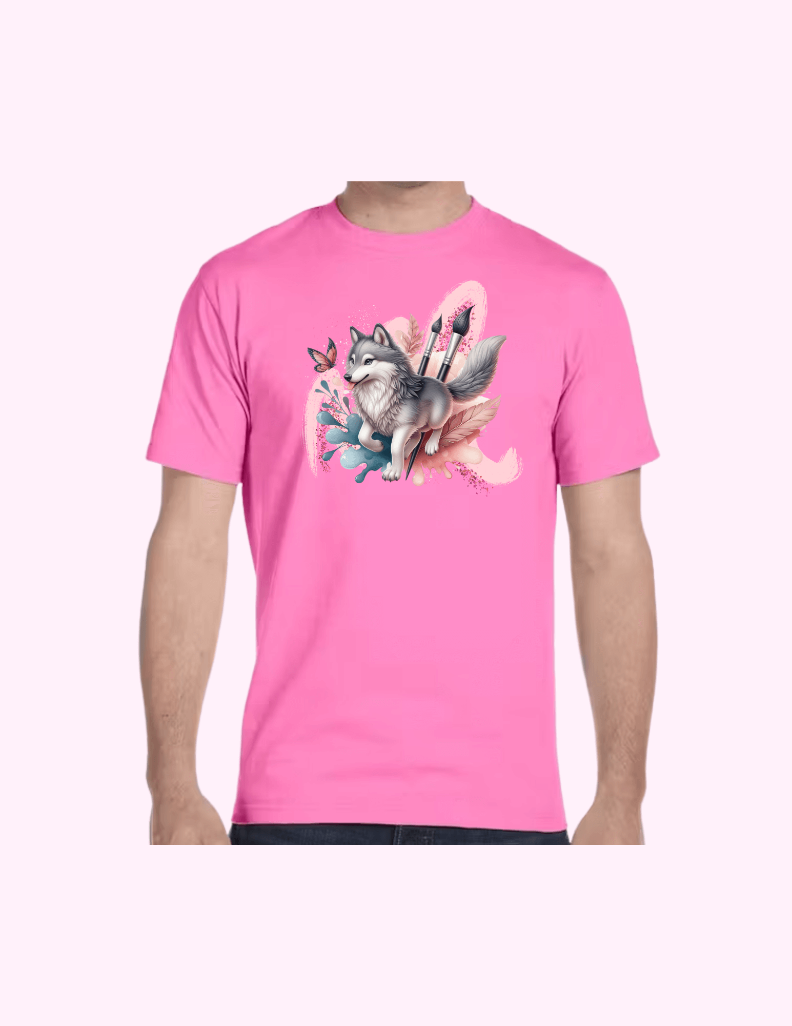 Paint Brush - Adult T-Shirt featuring unique artwork, perfect for personal style and expression.