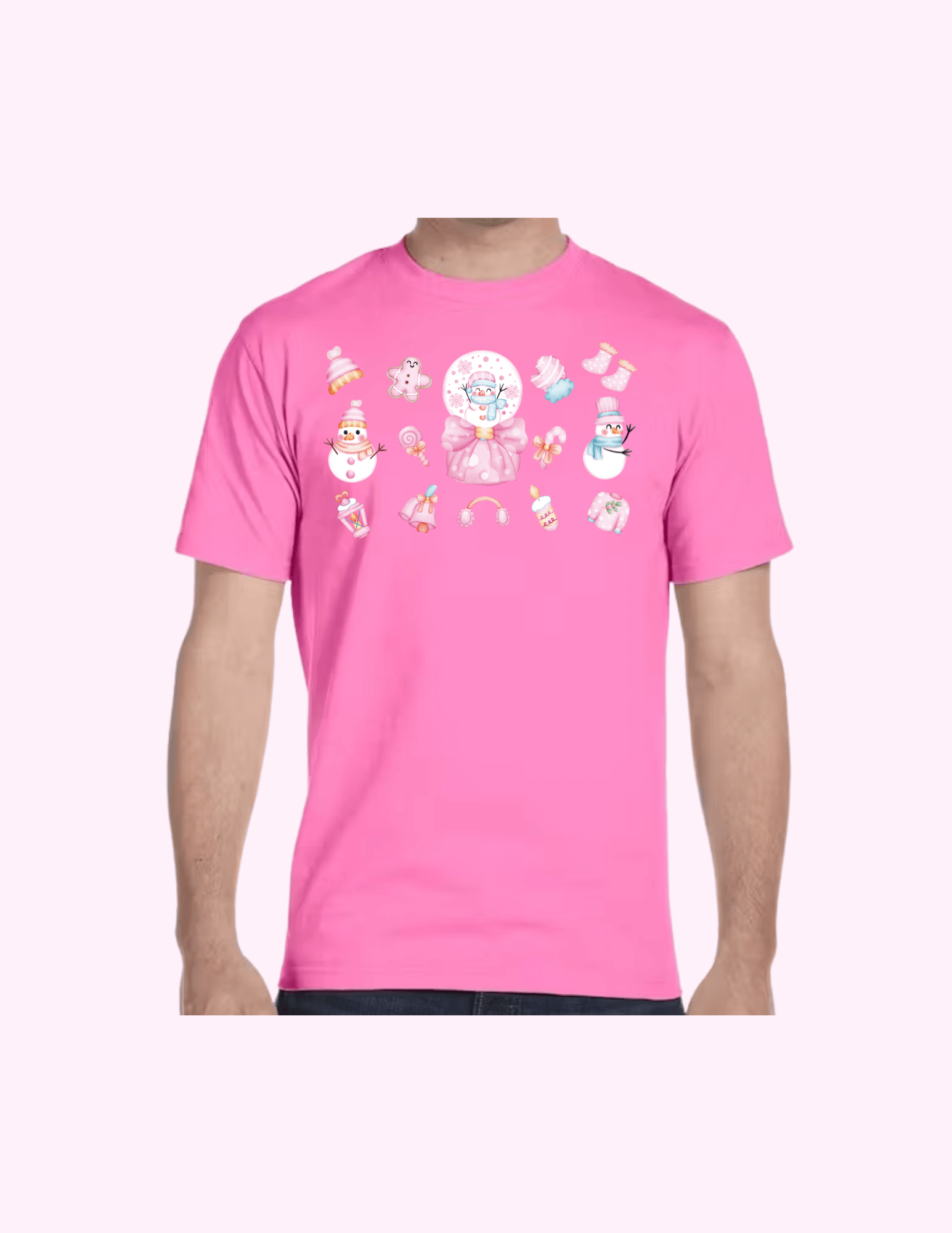 Pink Snow - Adult T-Shirt featuring unique artwork, perfect for personal style and expression.