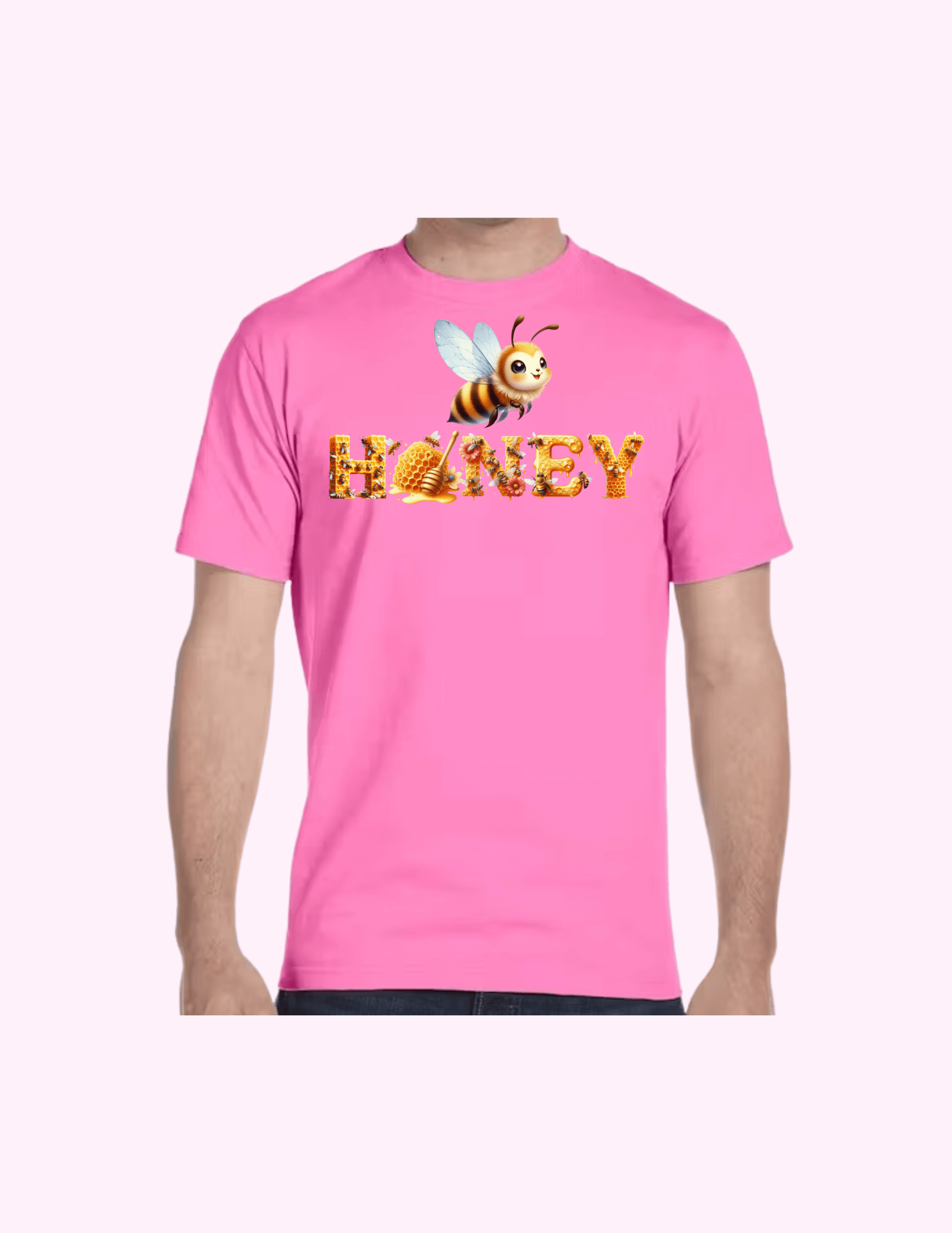 Honey - Adult T-Shirt featuring unique artwork, perfect for personal style and expression.