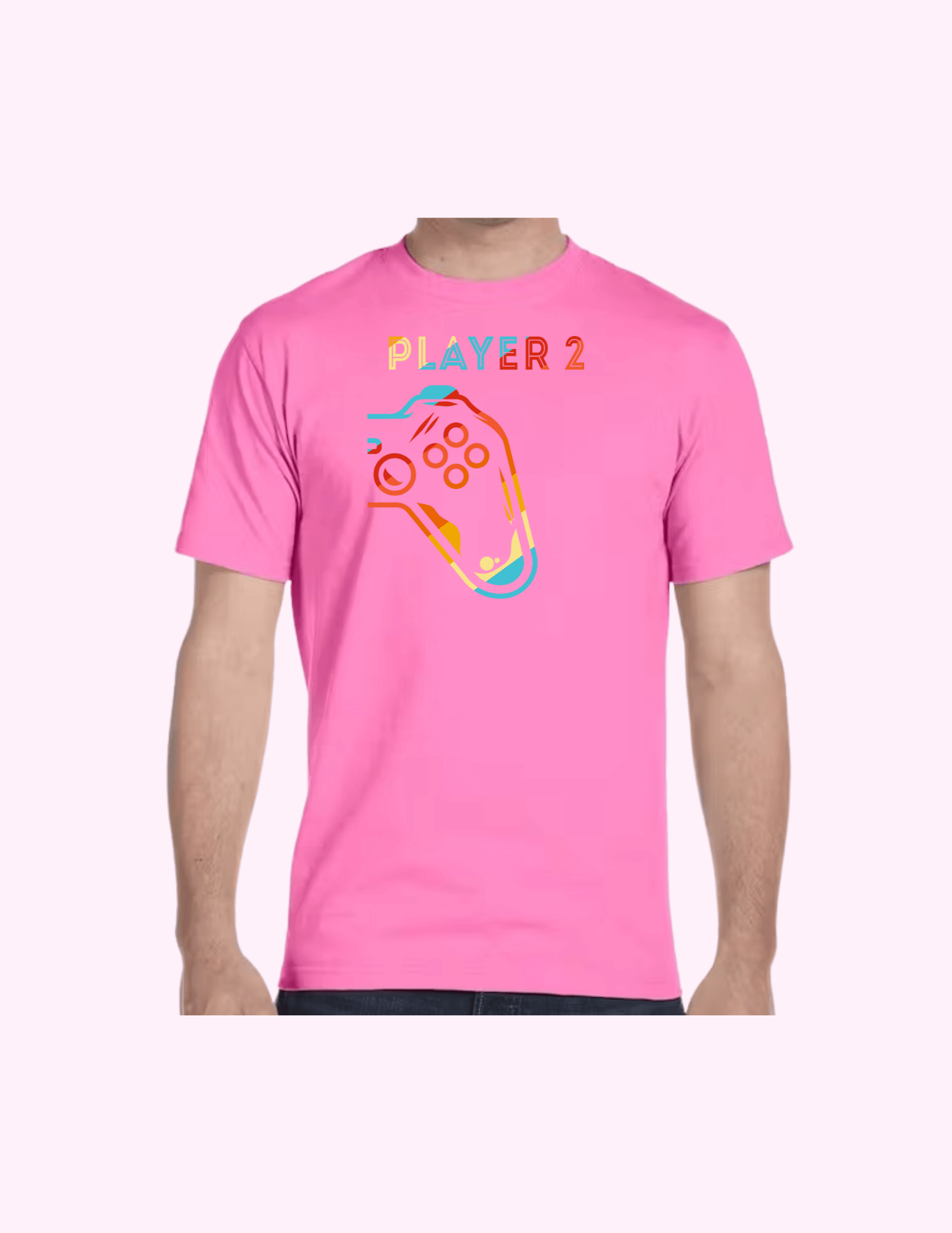 Player 2 - Adult T-Shirt featuring unique artwork, perfect for personal style and expression.