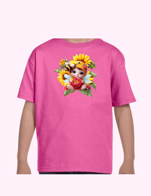 Bee - Kids T-Shirt featuring unique artwork, perfect for personal style and expression.