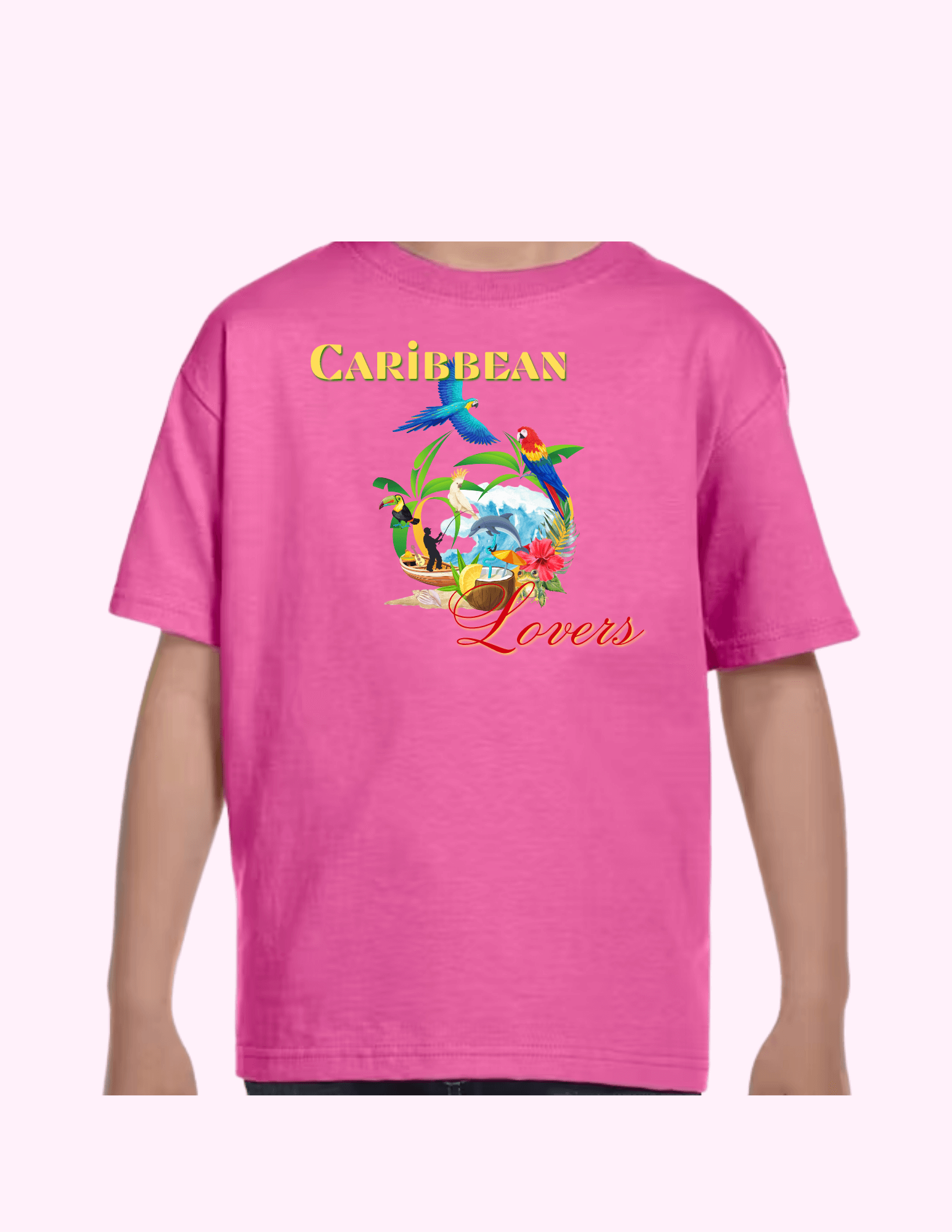 Caribbean Lovers - Kids T-Shirt featuring unique artwork, perfect for personal style and expression.