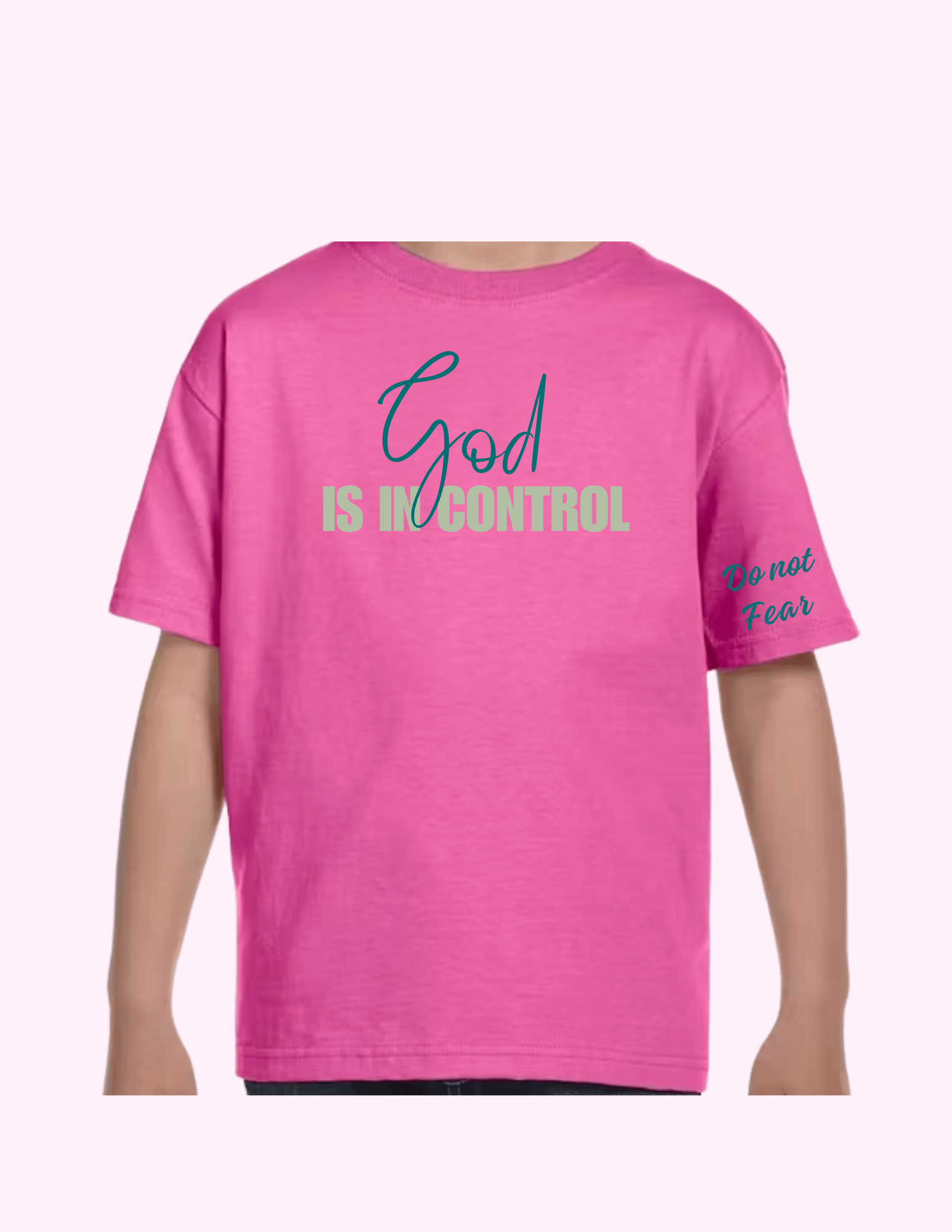 God Is In Control - Kids T-Shirt featuring unique artwork, perfect for personal style and expression.