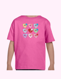 Donut Hearts - Kids T-Shirt featuring unique artwork, perfect for personal style and expression.