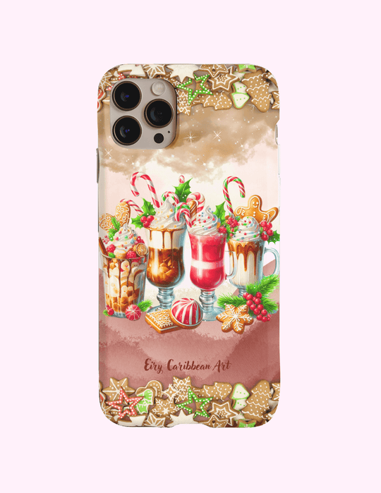 Hot Coco With Candy Cane - 3D Phone Case