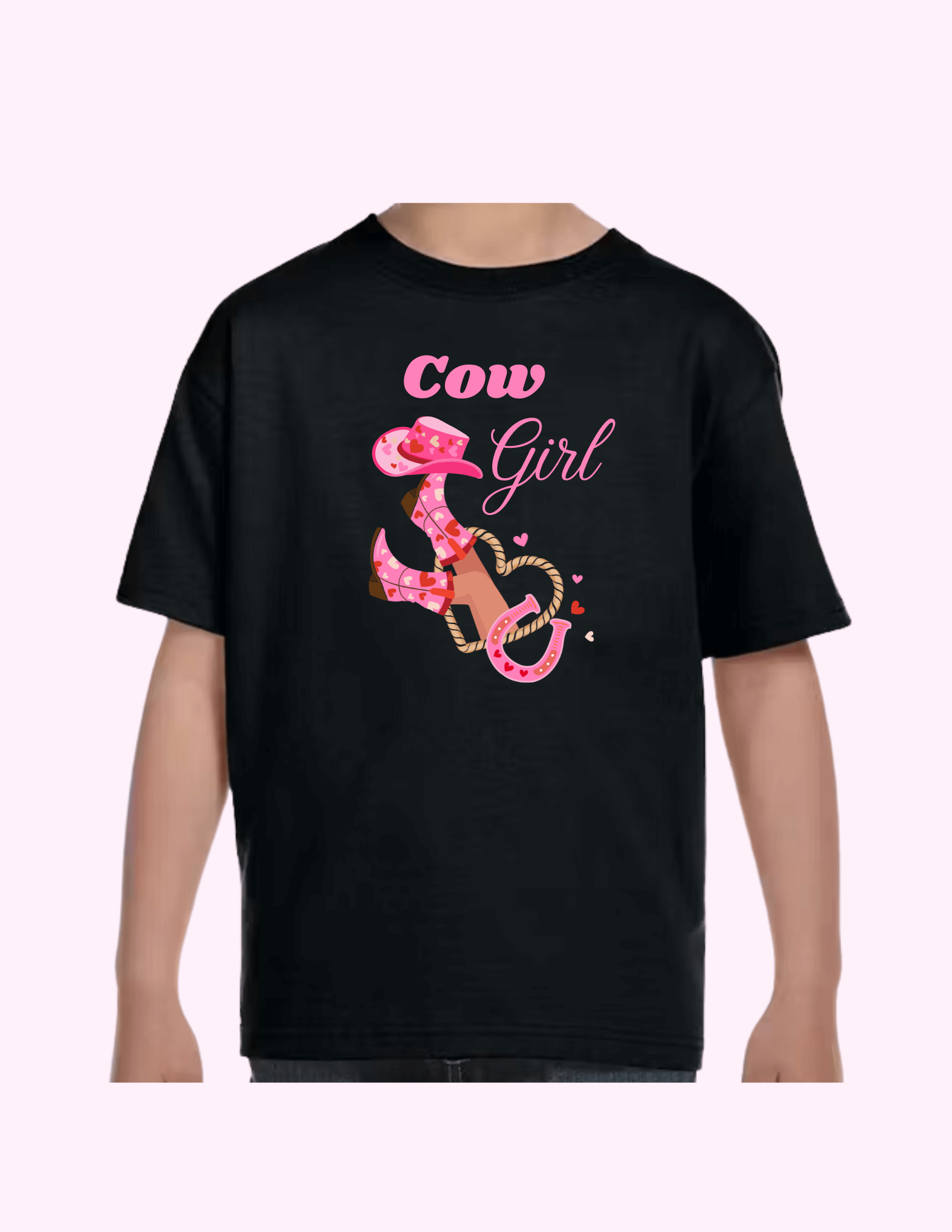 Cow Girl - Kids T-Shirt featuring unique artwork, perfect for personal style and expression.
