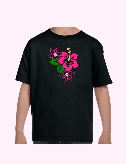Caribbean Flower - Kids T-Shirt featuring unique artwork, perfect for personal style and expression.