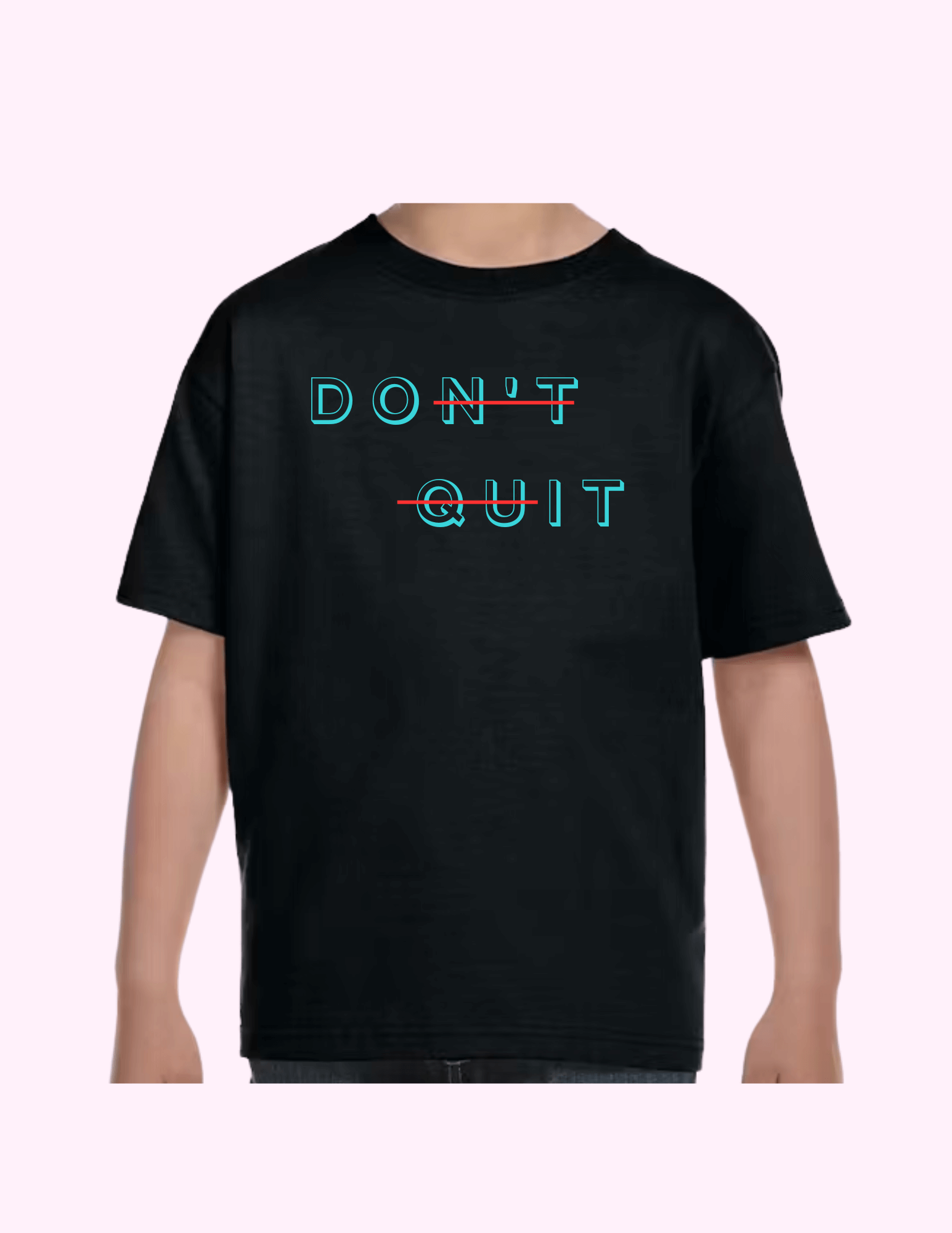 Don't Quit - Kids T-Shirt featuring unique artwork, perfect for personal style and expression.