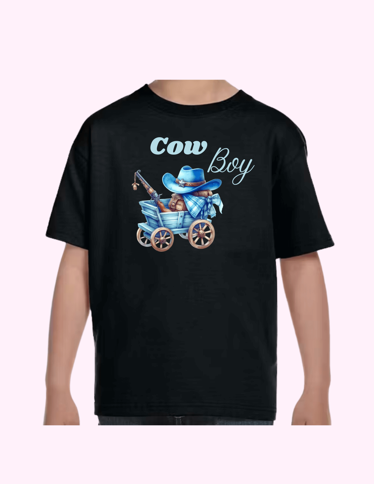 Cow Boy - Kids T-Shirt featuring unique artwork, perfect for personal style and expression.