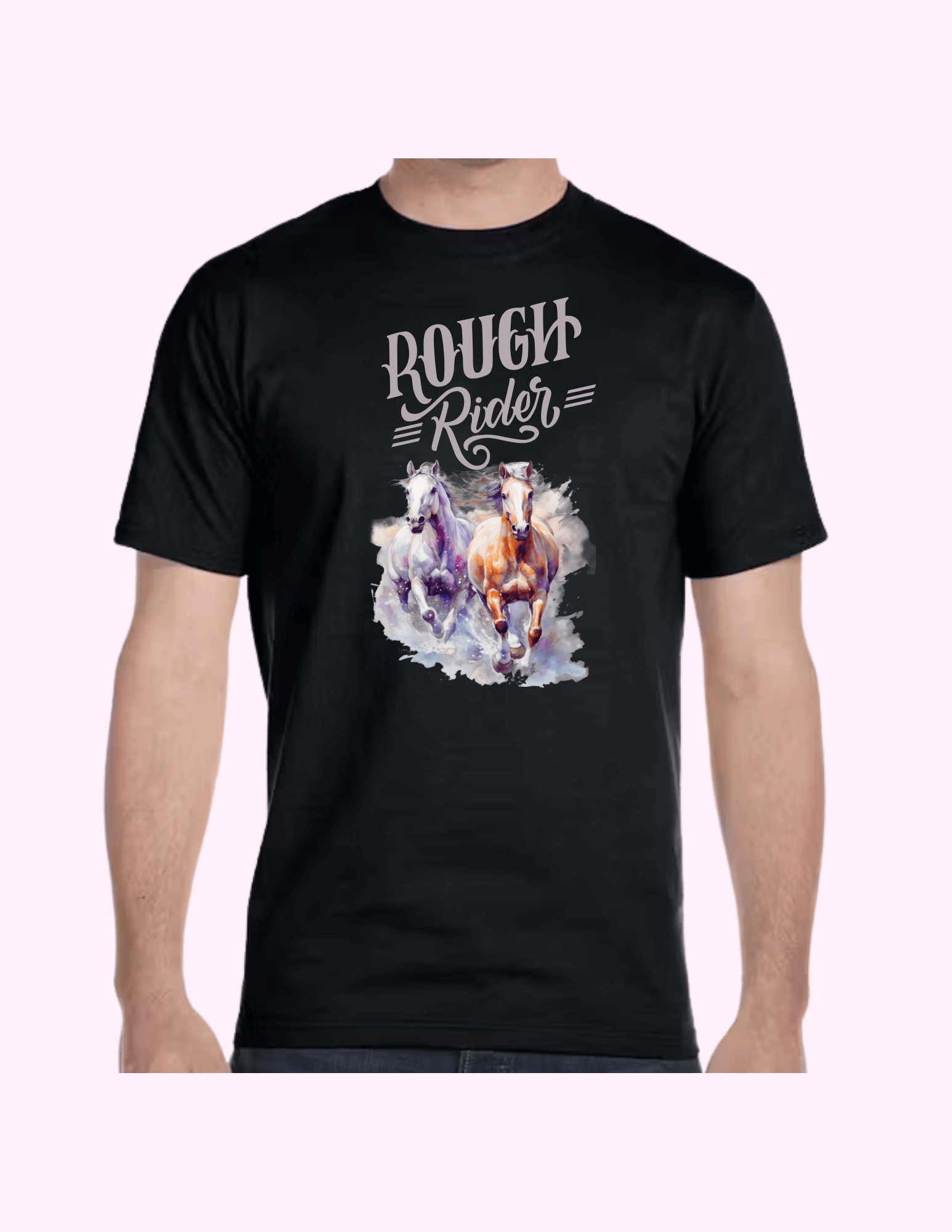 Rough Rider - Adult T-Shirt featuring unique artwork, perfect for personal style and expression.