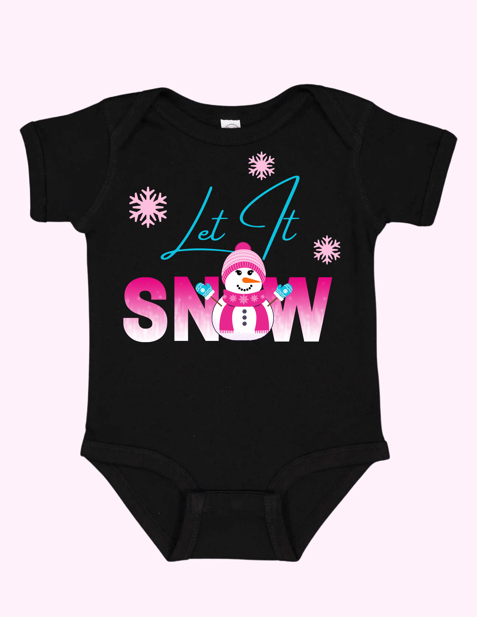 Let It Snow - Pink (Infant) featuring unique artwork, perfect for personal style and expression.