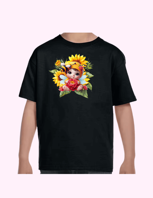 Bee - Kids T-Shirt featuring unique artwork, perfect for personal style and expression.