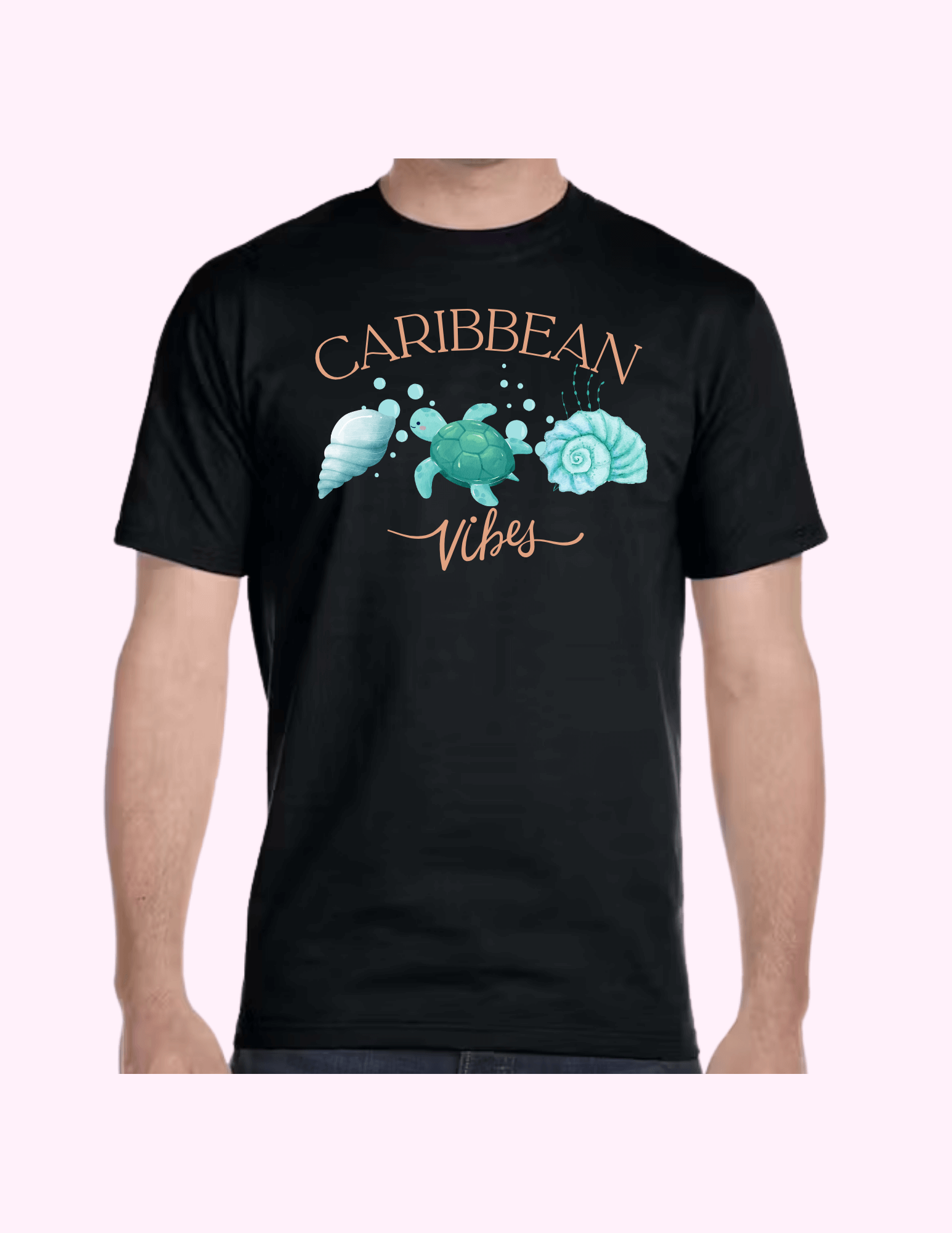 Caribbean Vibes - Adult T-Shirt featuring unique artwork, perfect for personal style and expression.