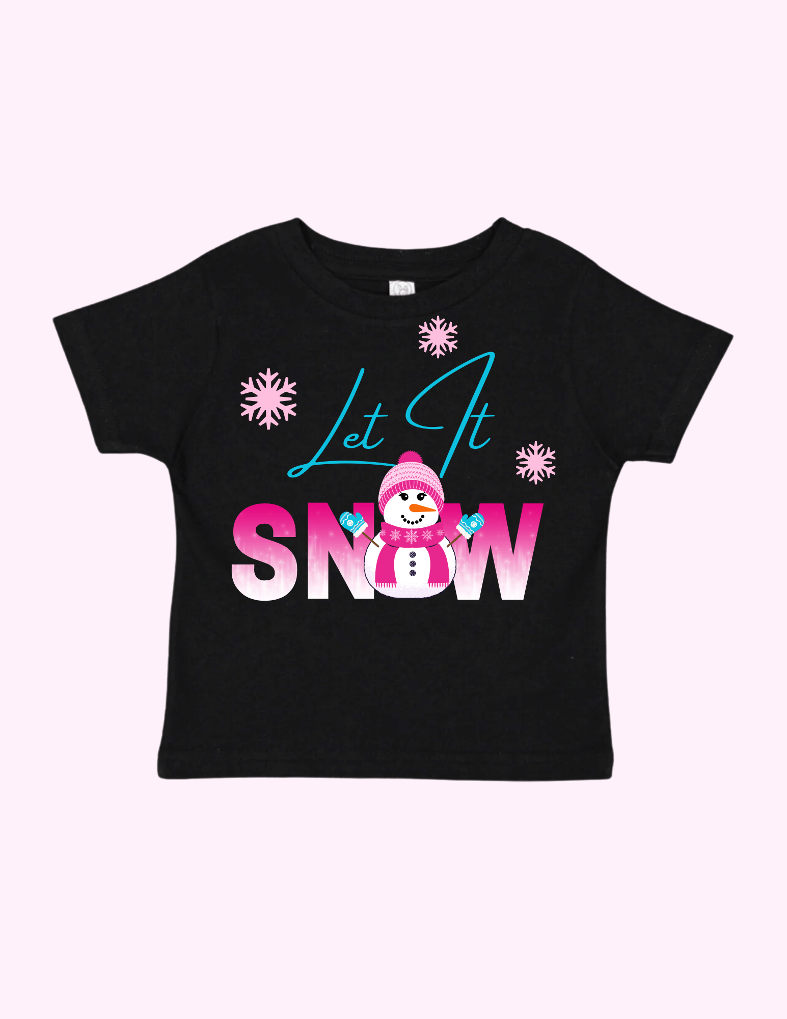 Let It Snow Pink (Toddler) featuring unique artwork, perfect for personal style and expression.