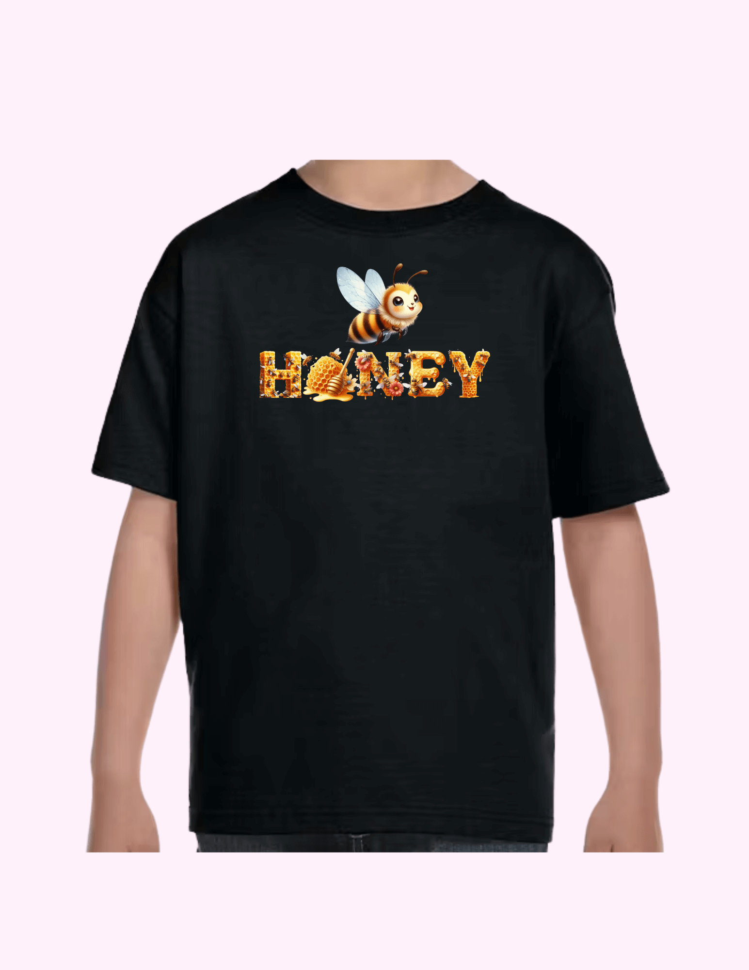 Honey - Kids T-Shirt featuring unique artwork, perfect for personal style and expression.