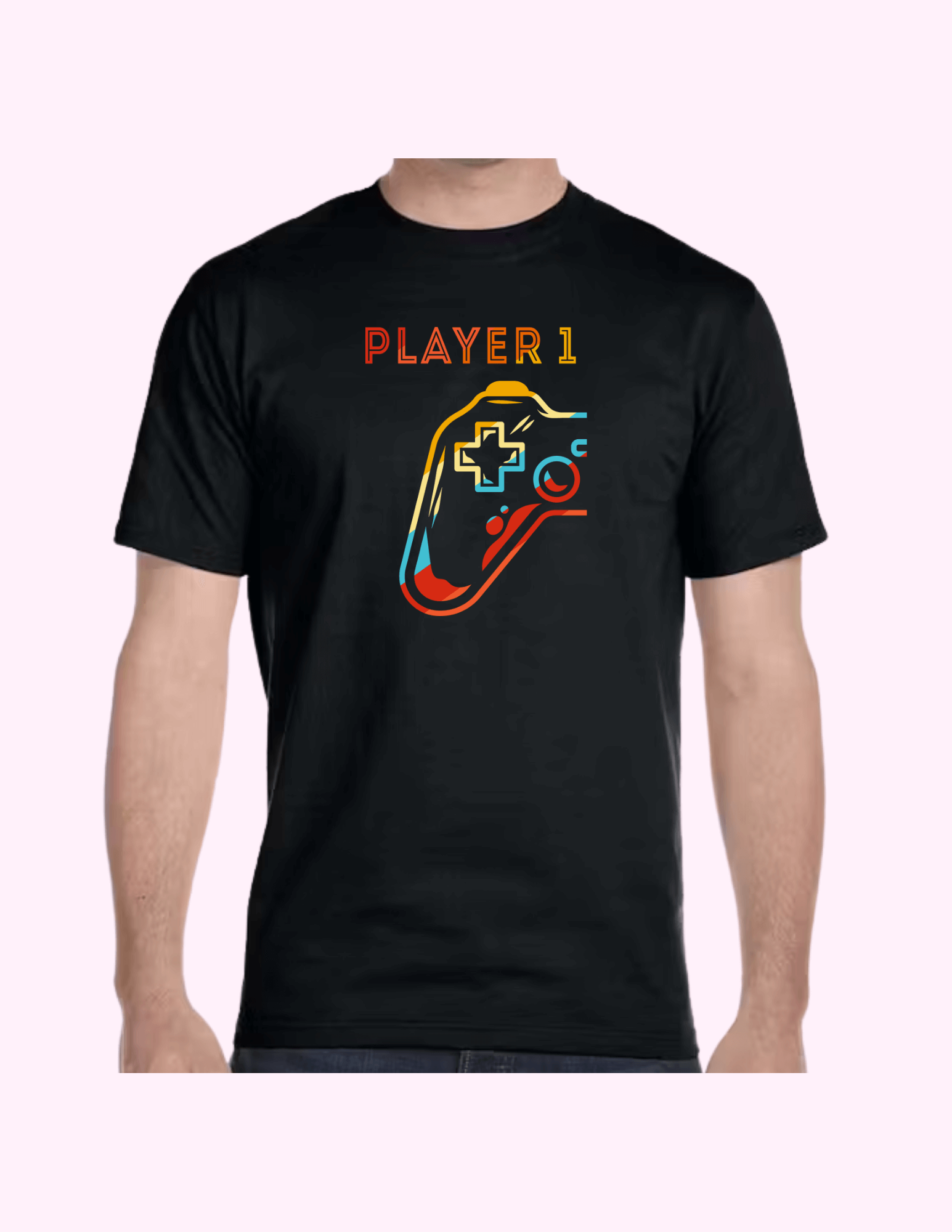 Player 1 - Adult T-Shirt featuring unique artwork, perfect for personal style and expression.