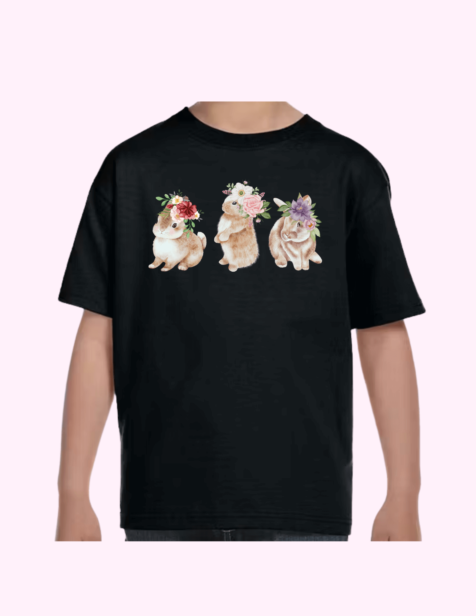 Spring Bunnies - Kids T-Shirt featuring unique artwork, perfect for personal style and expression.
