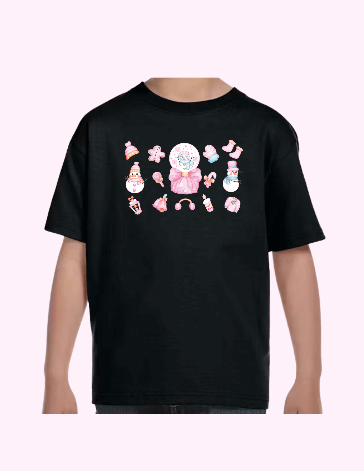 Pink Snow - Kids T-Shirt featuring unique artwork, perfect for personal style and expression.