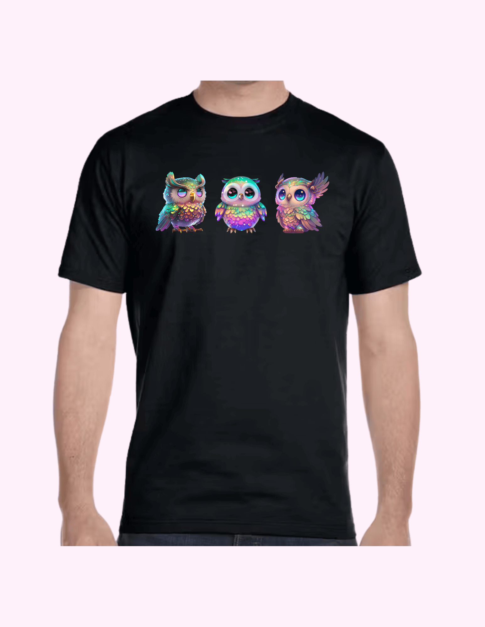 Owls - Adult T-Shirt featuring unique artwork, perfect for personal style and expression.