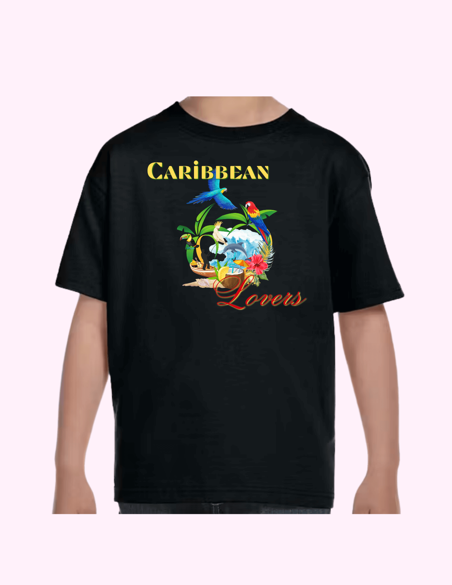 Caribbean Lovers - Kids T-Shirt featuring unique artwork, perfect for personal style and expression.