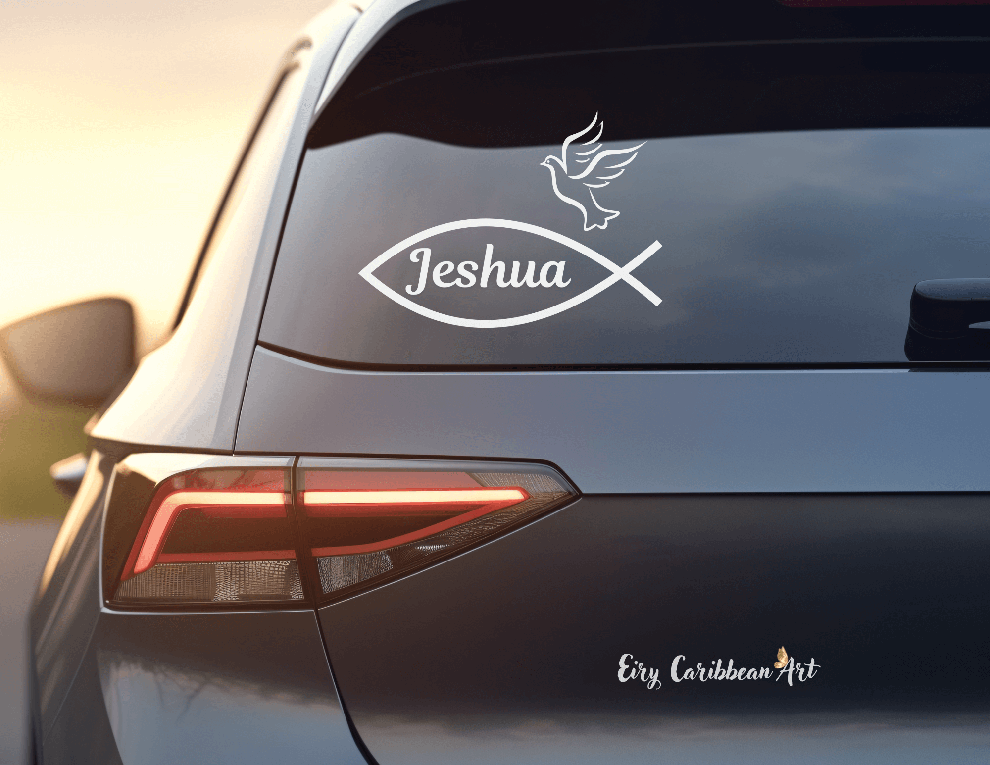 Jeshua - Bumper Sticker featuring unique artwork, perfect for personal style and expression.