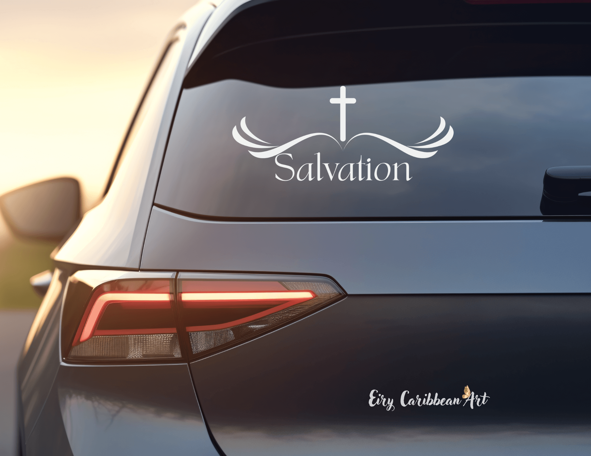 Salvation - Bumper Sticker featuring unique artwork, perfect for personal style and expression.