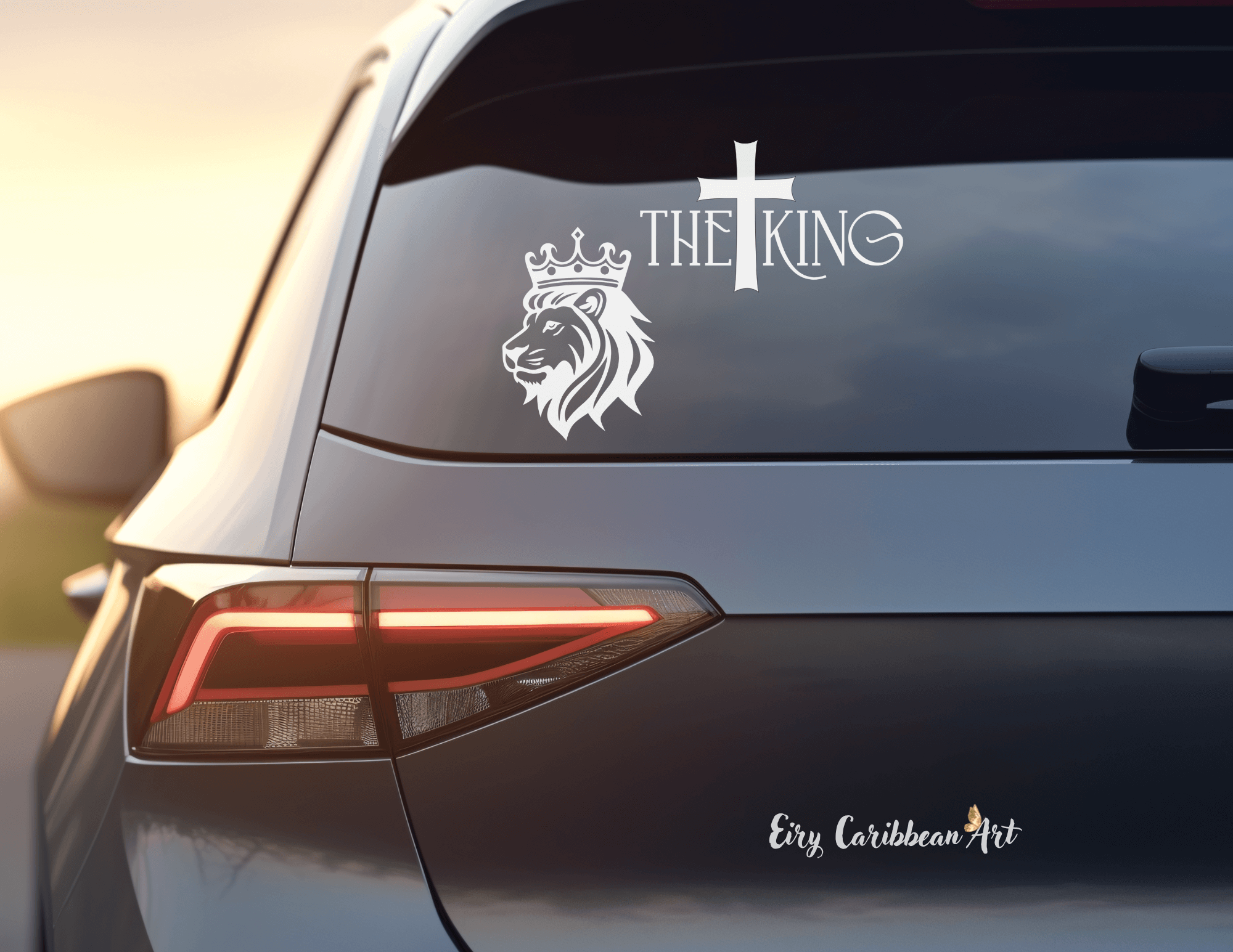 The King - Bumper Sticker featuring unique artwork, perfect for personal style and expression.