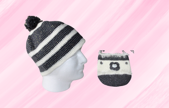 Cute Hats With Bags Bundle For Adults And Kids