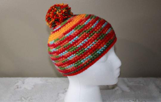 Colorful Crochet Hat For Boys (Kids)