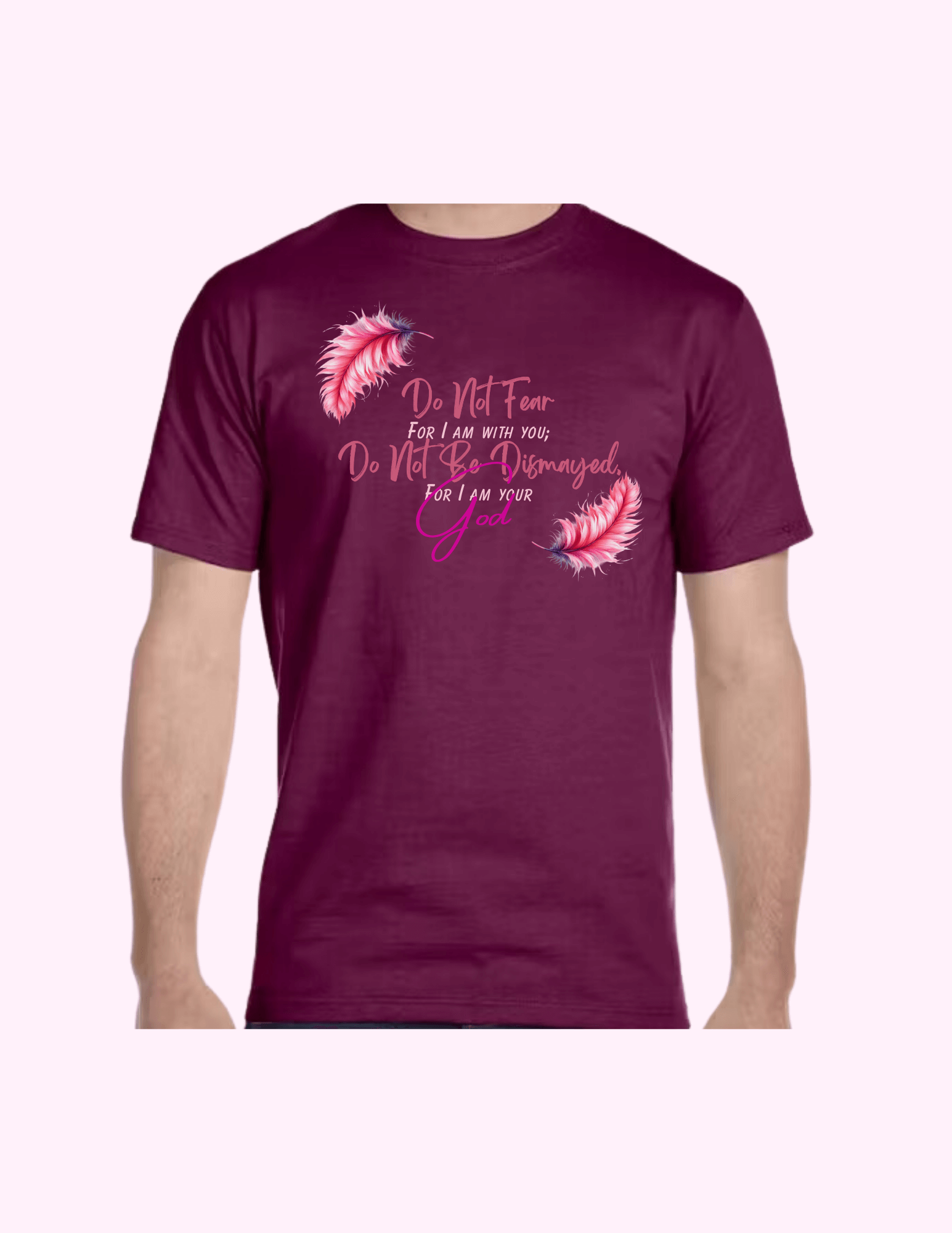 Do Not Fear (Pink) - Adult T-Shirt featuring unique artwork, perfect for personal style and expression.