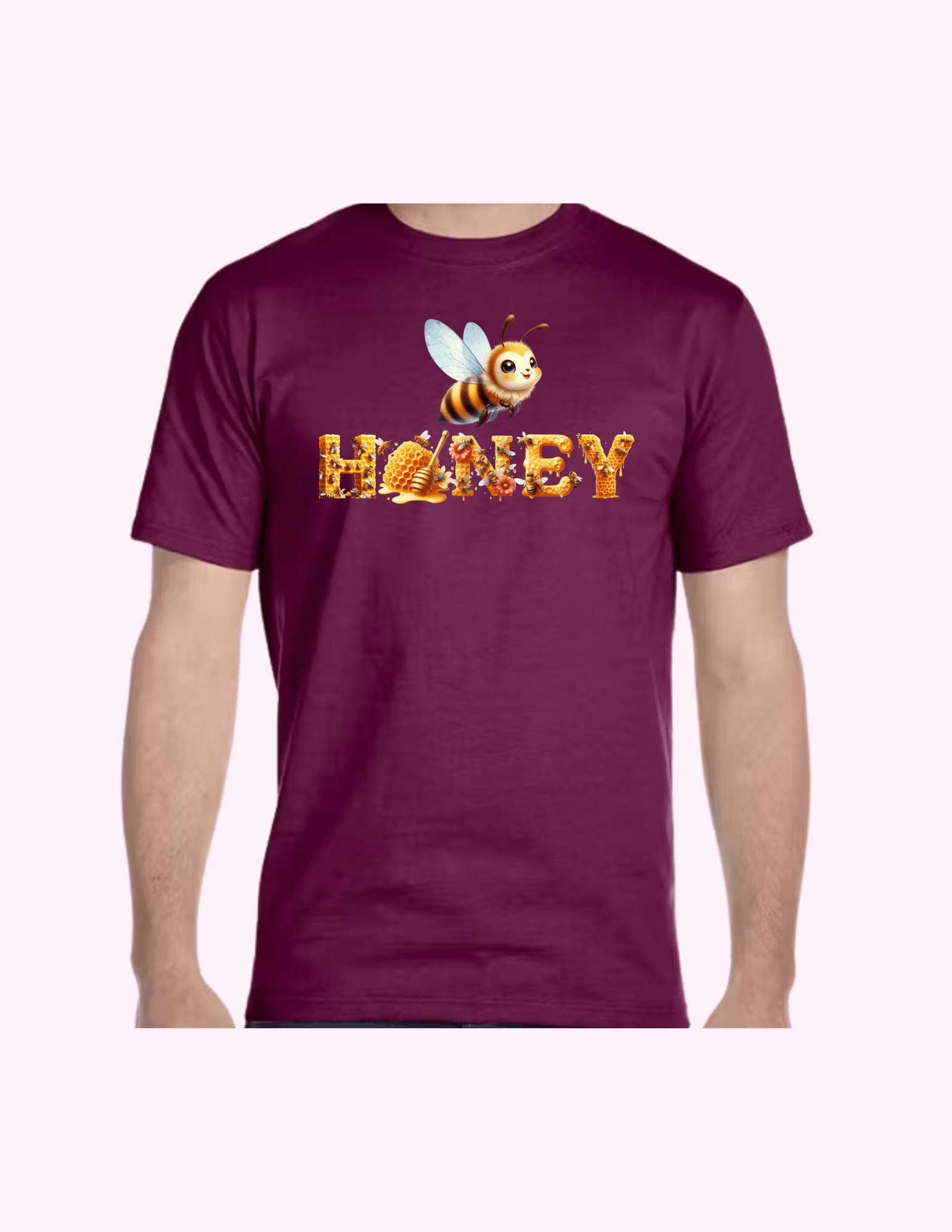Honey - Adult T-Shirt featuring unique artwork, perfect for personal style and expression.