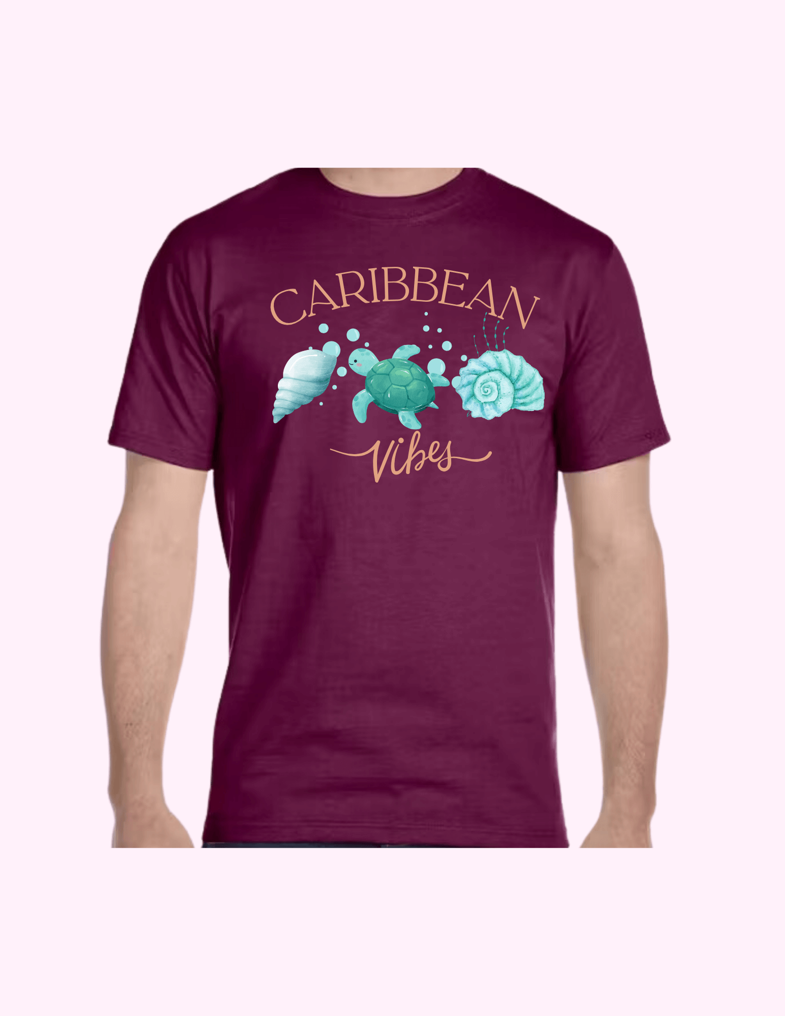Caribbean Vibes - Adult T-Shirt featuring unique artwork, perfect for personal style and expression.
