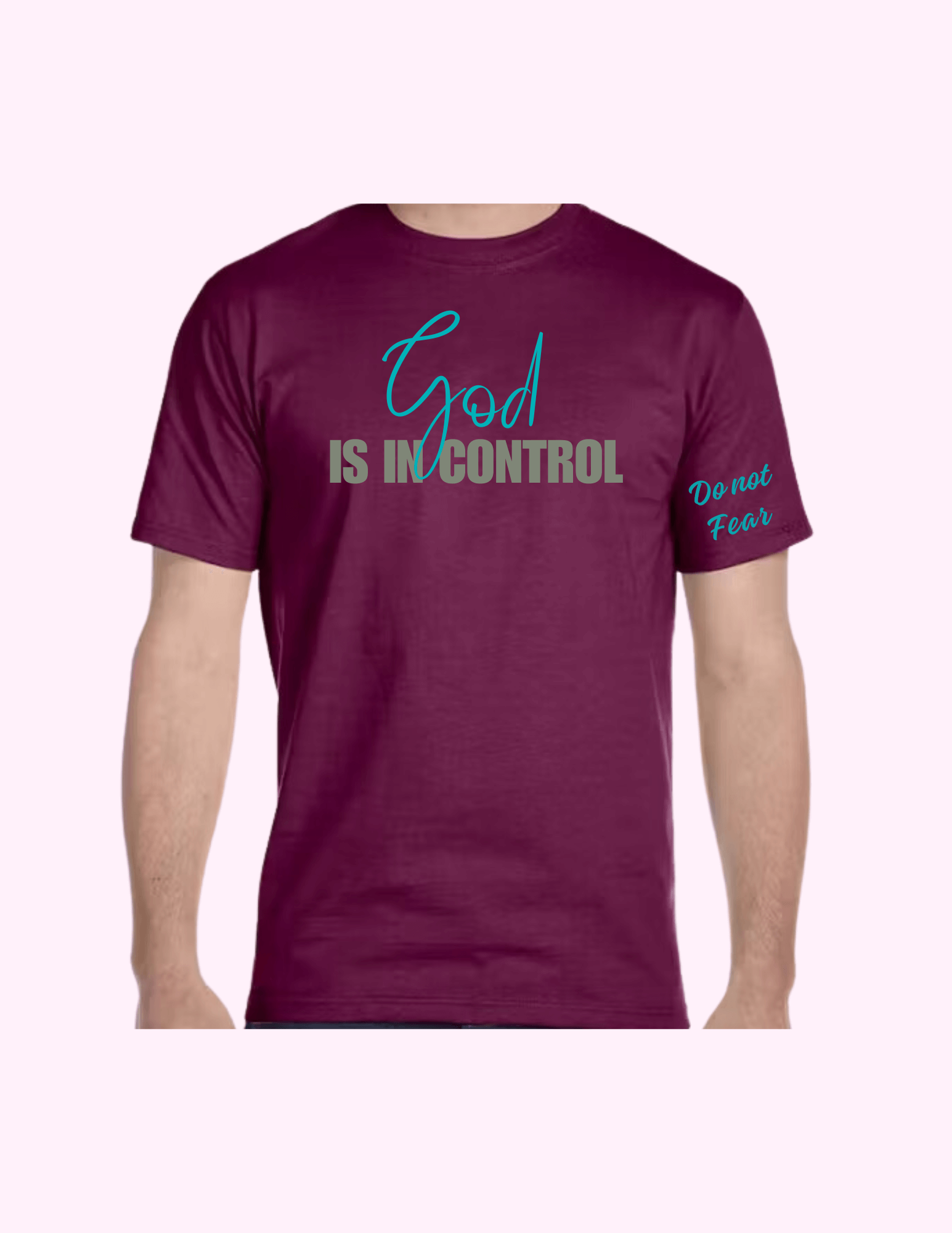 God Is In Control - Adult T-Shirt featuring unique artwork, perfect for personal style and expression.