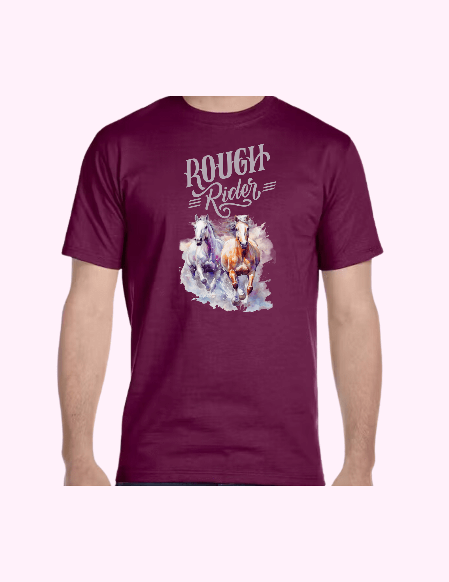 Rough Rider - Adult T-Shirt featuring unique artwork, perfect for personal style and expression.