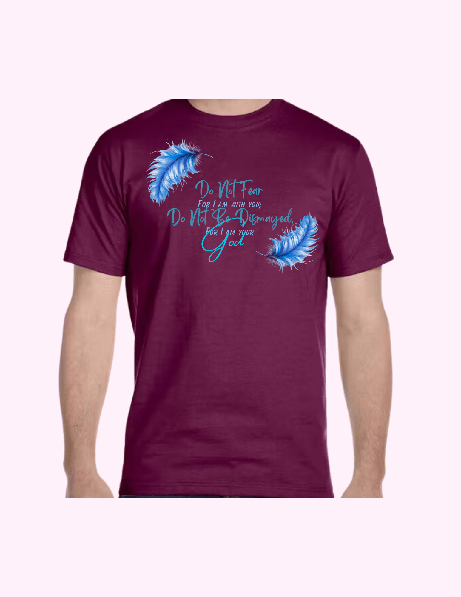 Do Not Fear (Blue) - Adult T-Shirt featuring unique artwork, perfect for personal style and expression.
