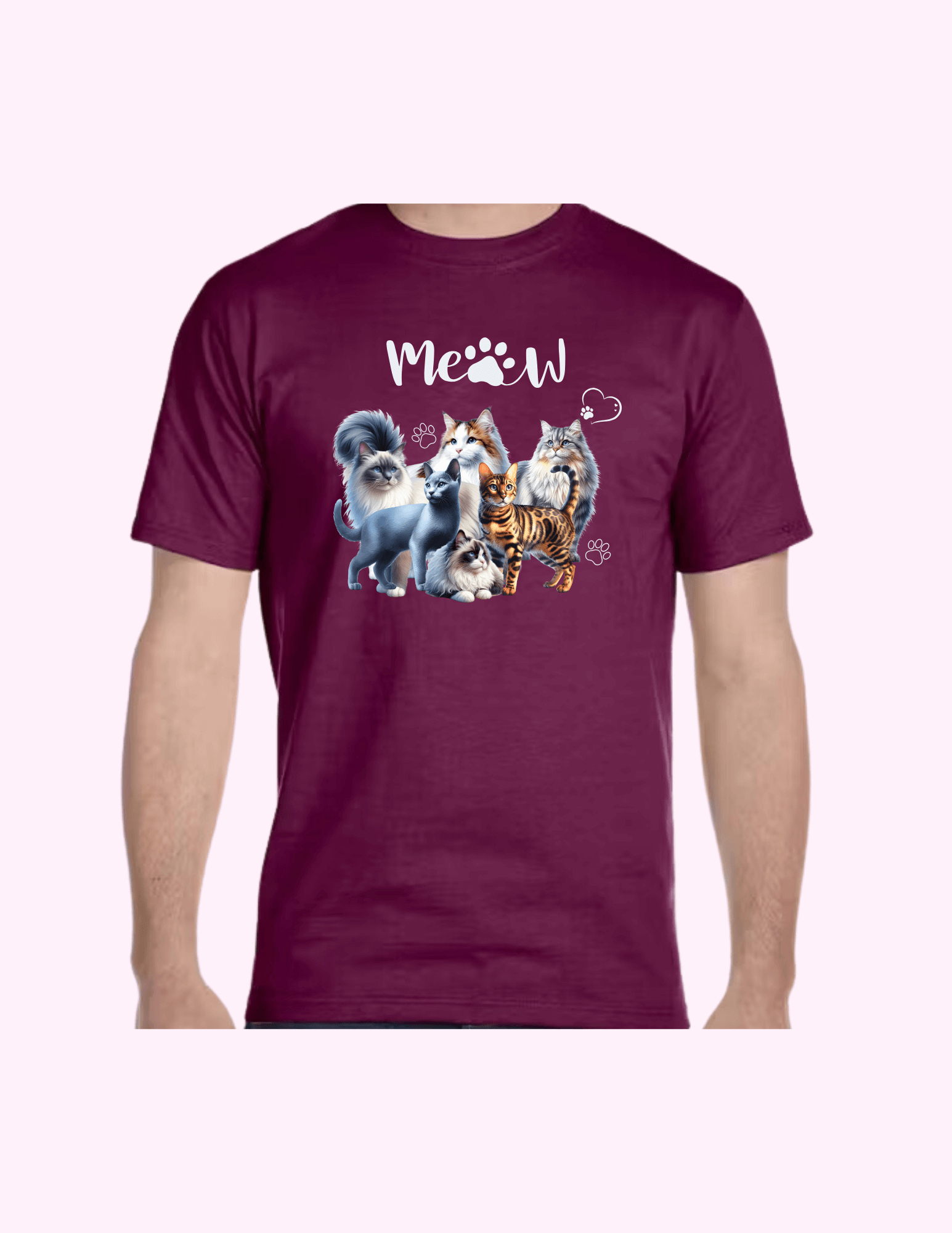 Cats - Adult T-Shirt featuring unique artwork, perfect for personal style and expression.