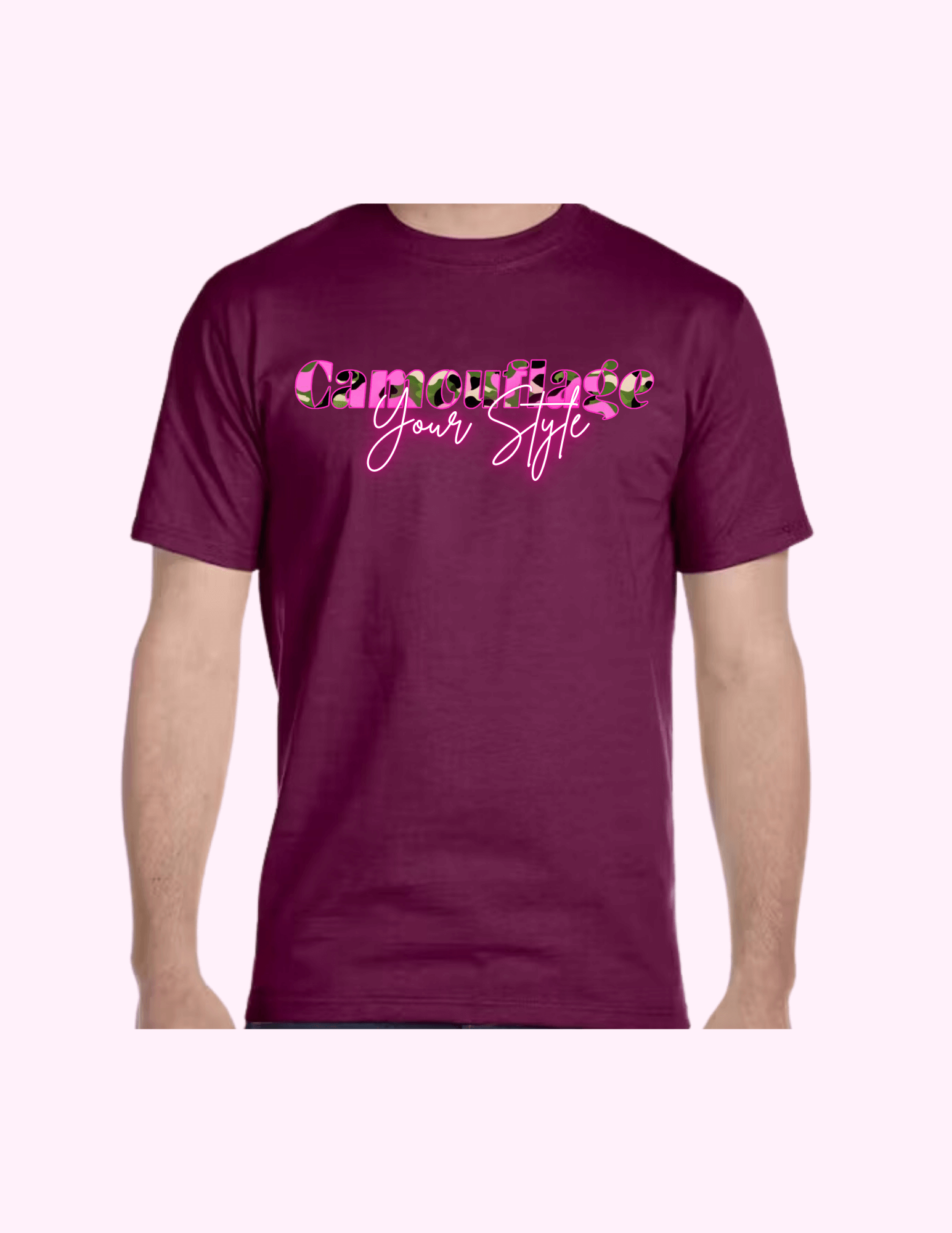 Camouflage Your Style - Adult T-Shirt featuring unique artwork, perfect for personal style and expression.