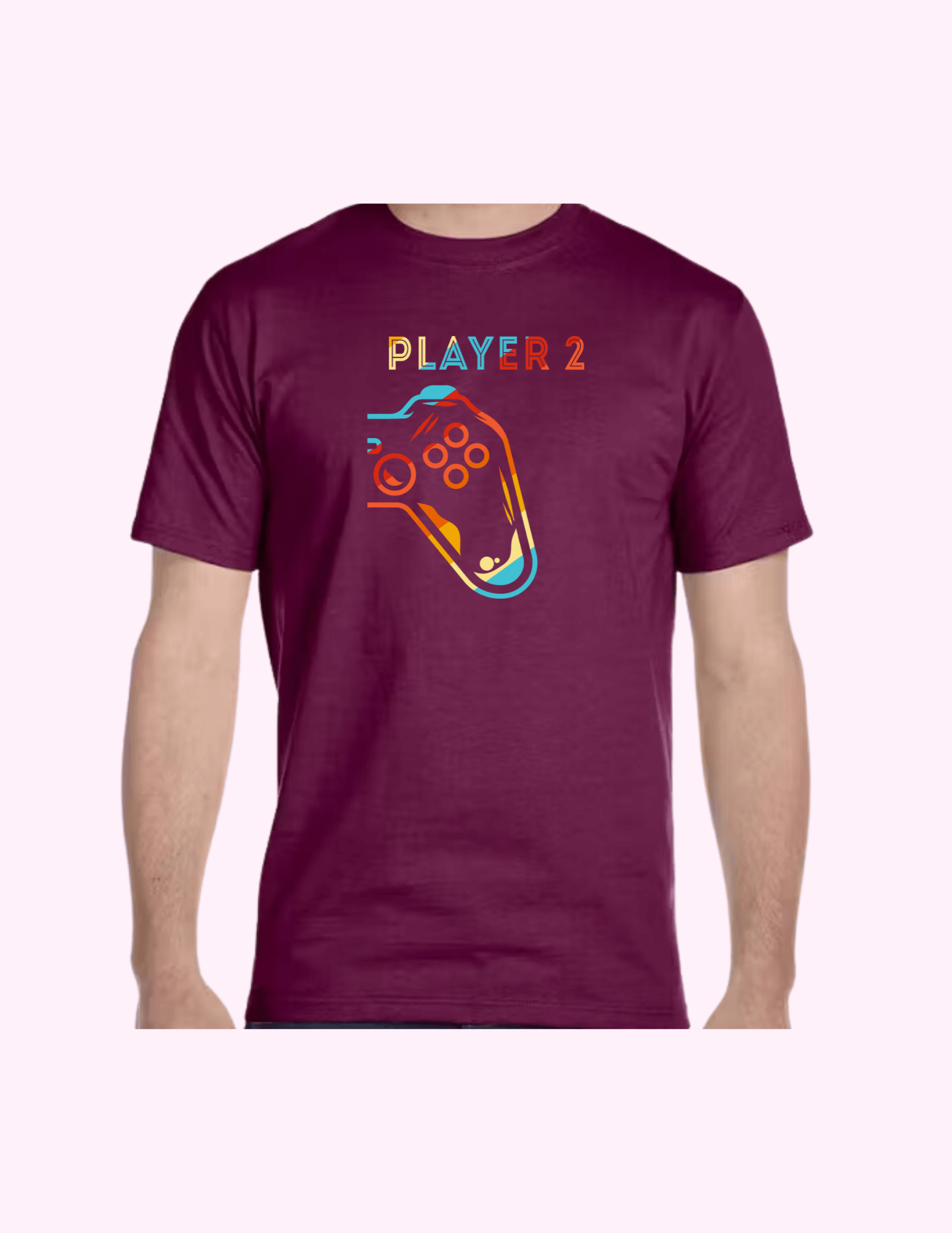 Player 2 - Adult T-Shirt featuring unique artwork, perfect for personal style and expression.