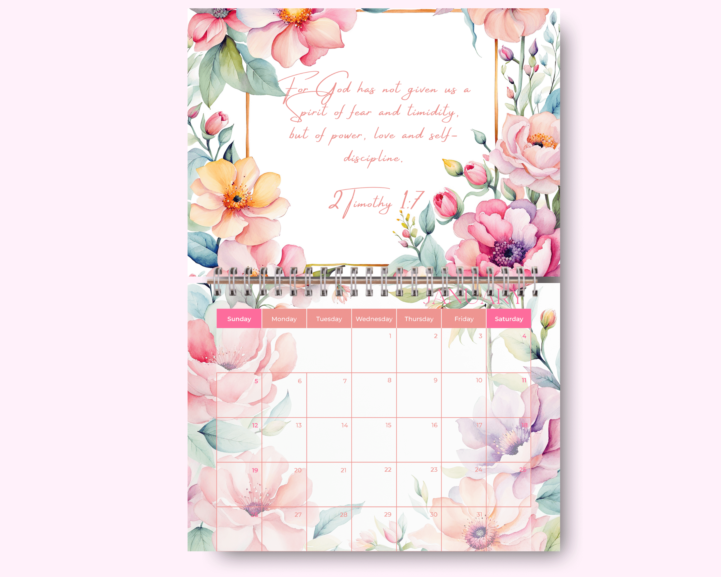 Garden Calendar featuring unique artwork, perfect for organizing your year with style.