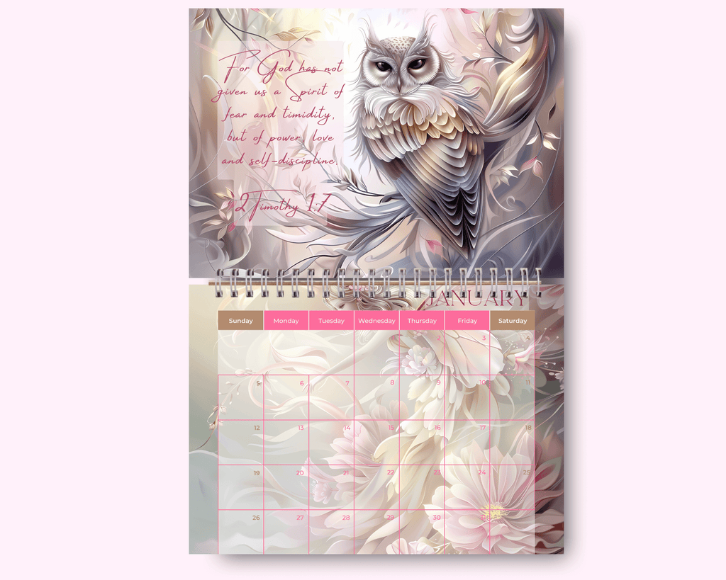 Fairy Forest Calendar featuring unique artwork, perfect for organizing your year with style.