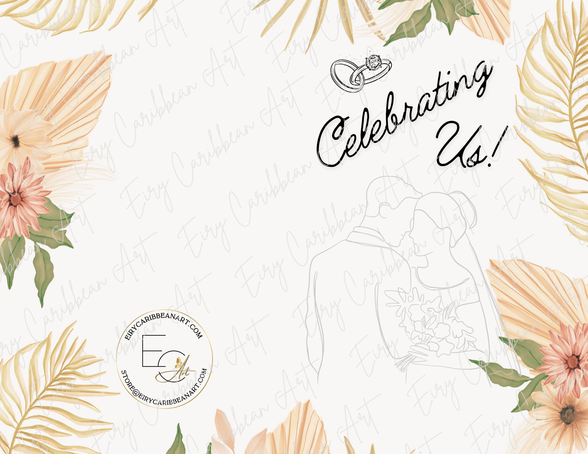 Wedding Greeting Cards #29 designed for various occasions, featuring unique artwork and messages.