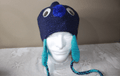 Blue Cute Hat For Adult featuring unique artwork, perfect for personal style and expression.