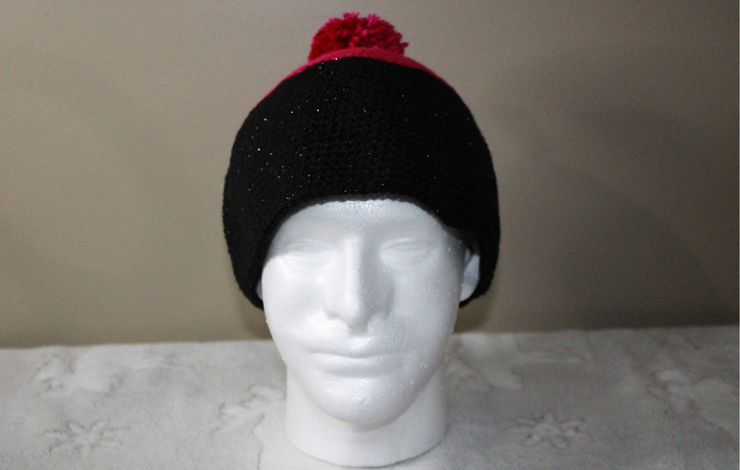 Black And Fuchsia Cute Hat For Adult