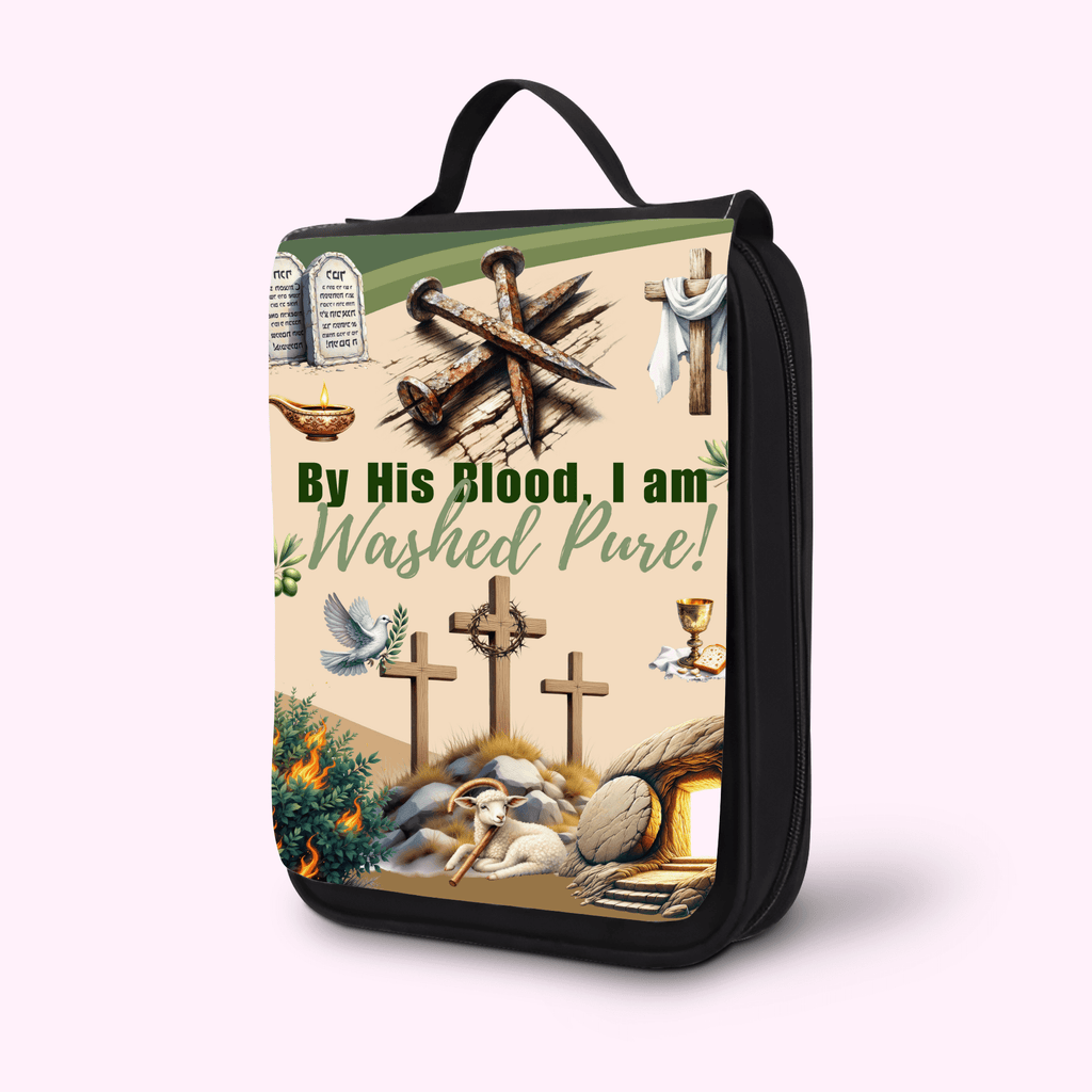Washed Pure - Bible Cover featuring unique artwork, perfect for personal style and expression.