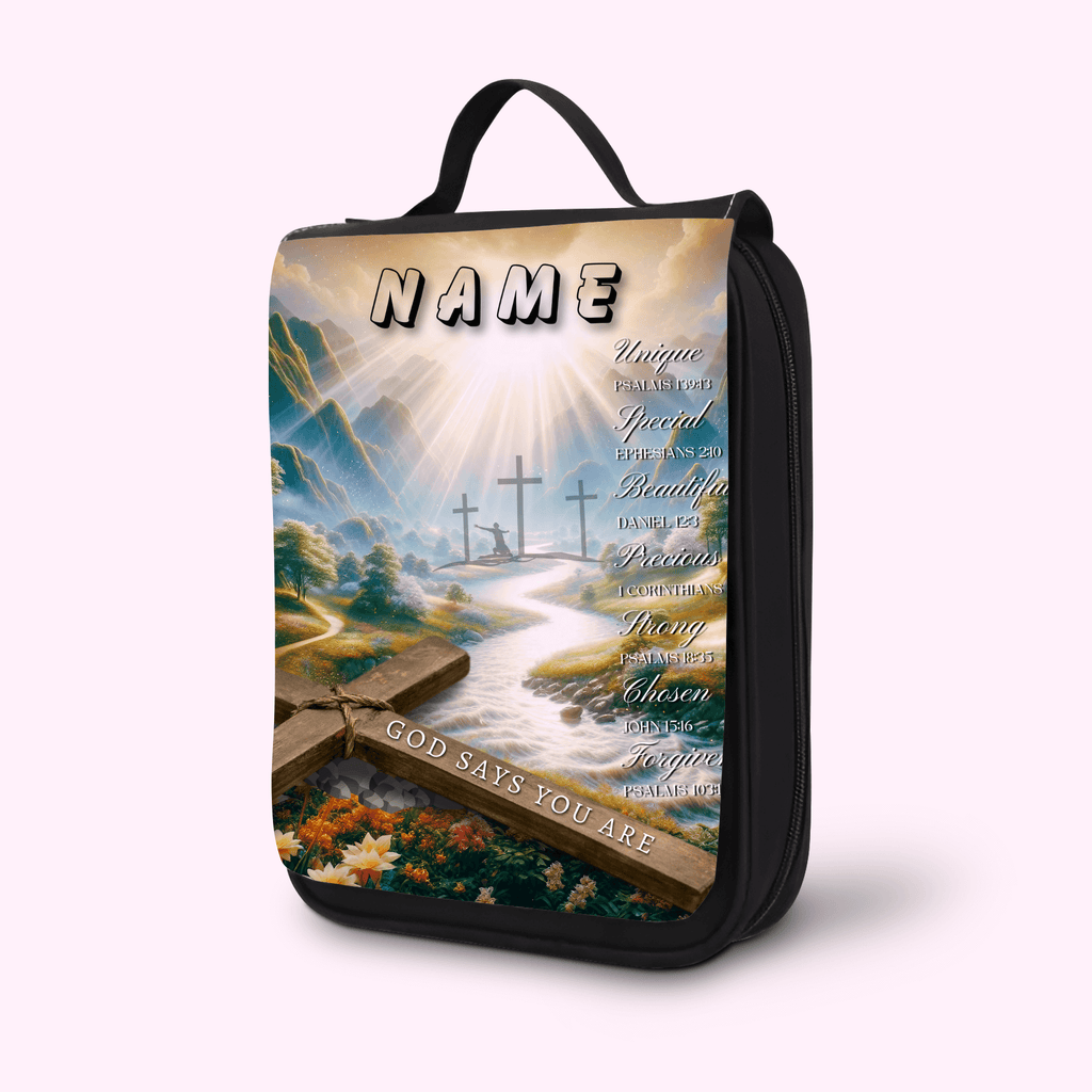 God Says Your Are - Bible Cover featuring unique artwork, perfect for personal style and expression.