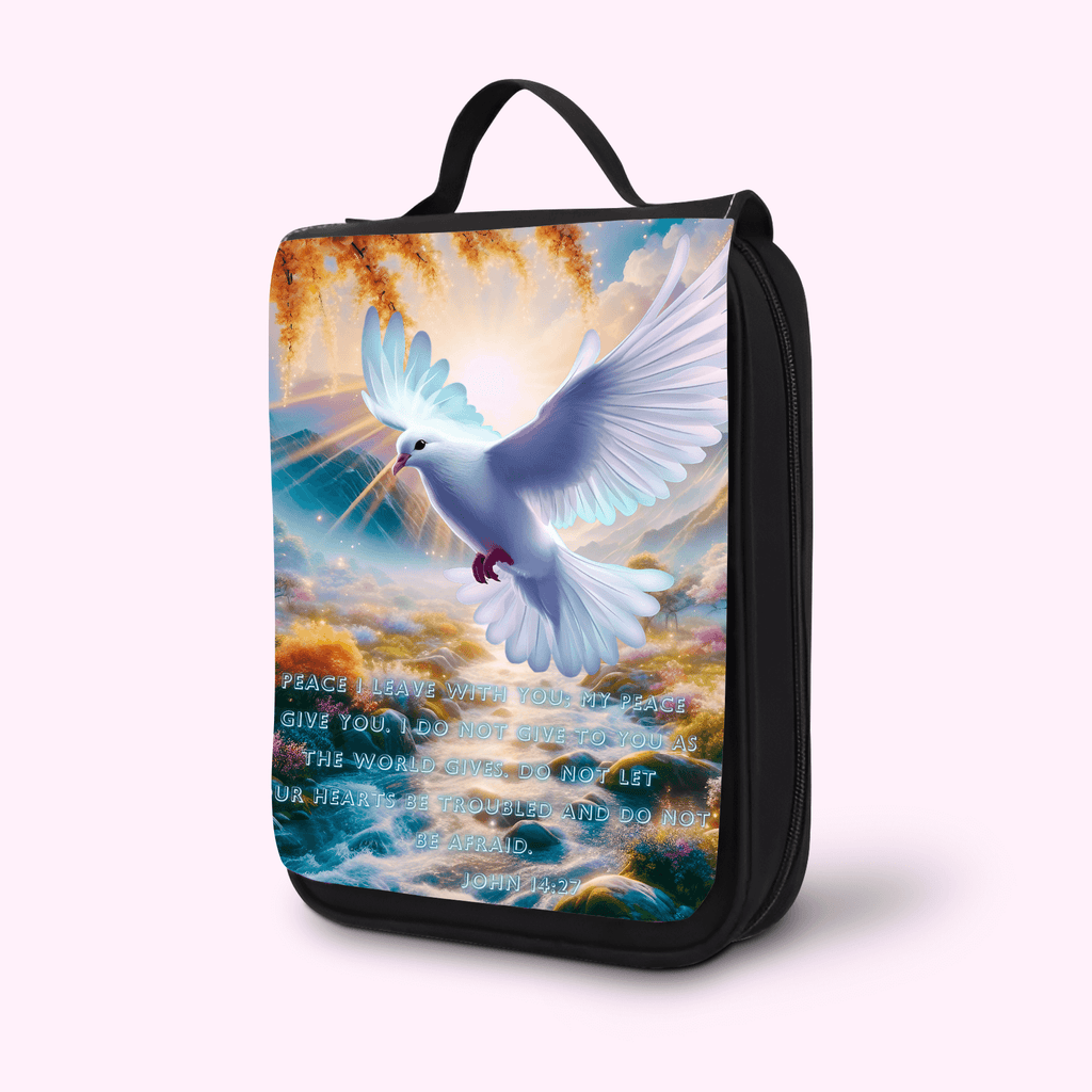Dove (John 14:27) - Bible Cover featuring unique artwork, perfect for personal style and expression.