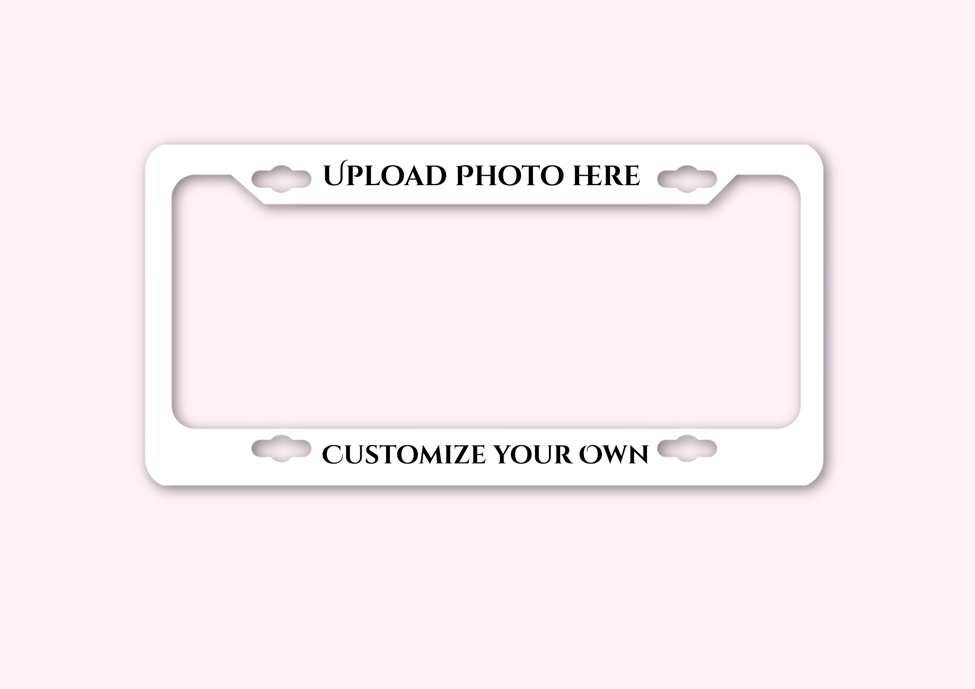 License Plate Frame - Cuztomize It Your Way made of premium materials, featuring a sleek design and amazing artwork to express your style.